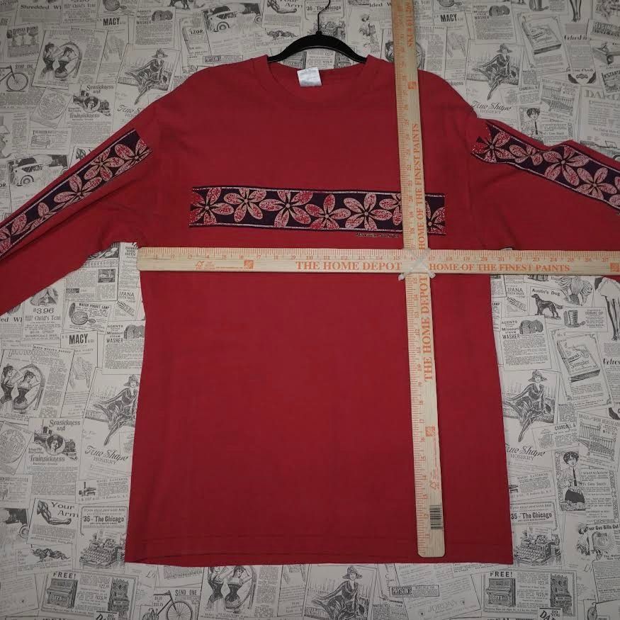 Vintage L- Vintage / Y2K Murina Floral Hawaiian Surfrider Longsleeve Size US L / EU 52-54 / 3 - 4 Thumbnail