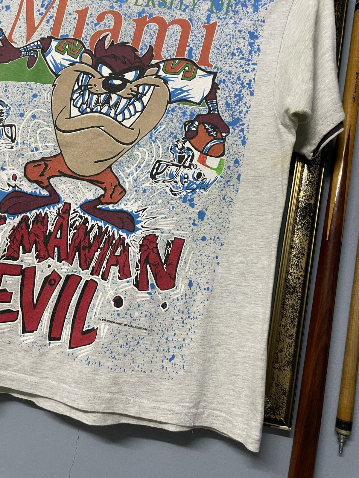 Vintage Vintage 90s Iconic Taz Manian Devil Ovp Pop Culture Tshirt Size US L / EU 52-54 / 3 - 6 Thumbnail