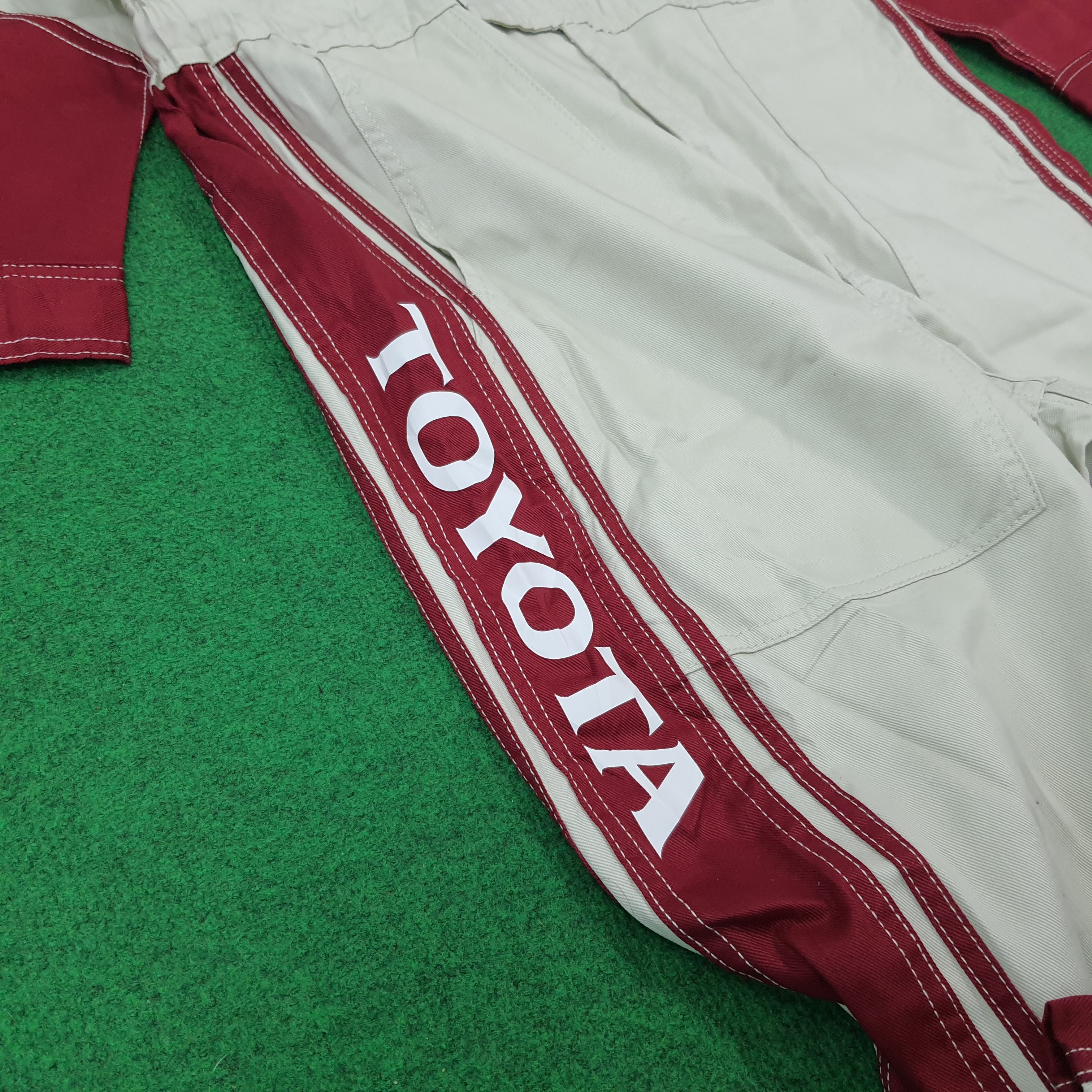 Japanese Brand Vintage Toyota Tecno Racing 90s Workwear Coverall C274N26 Size US L / EU 52-54 / 3 - 5 Thumbnail