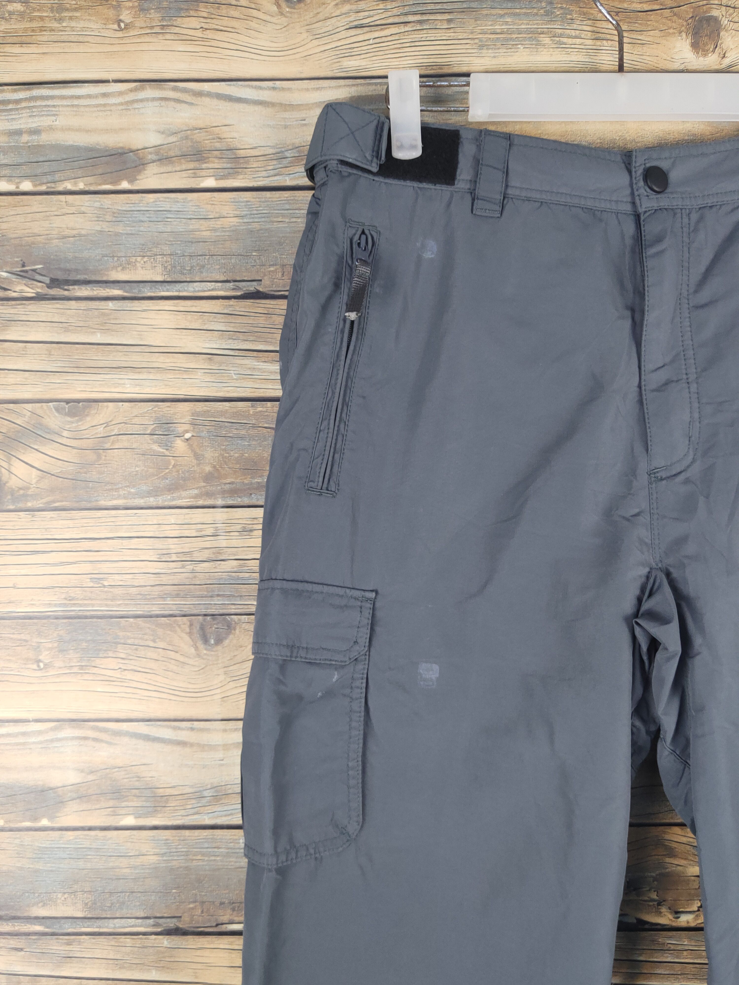 Japanese Brand DL Naked Dark Gray Multipocket Tactical Cargo Pants #1526 Size US 32 / EU 48 - 3 Thumbnail