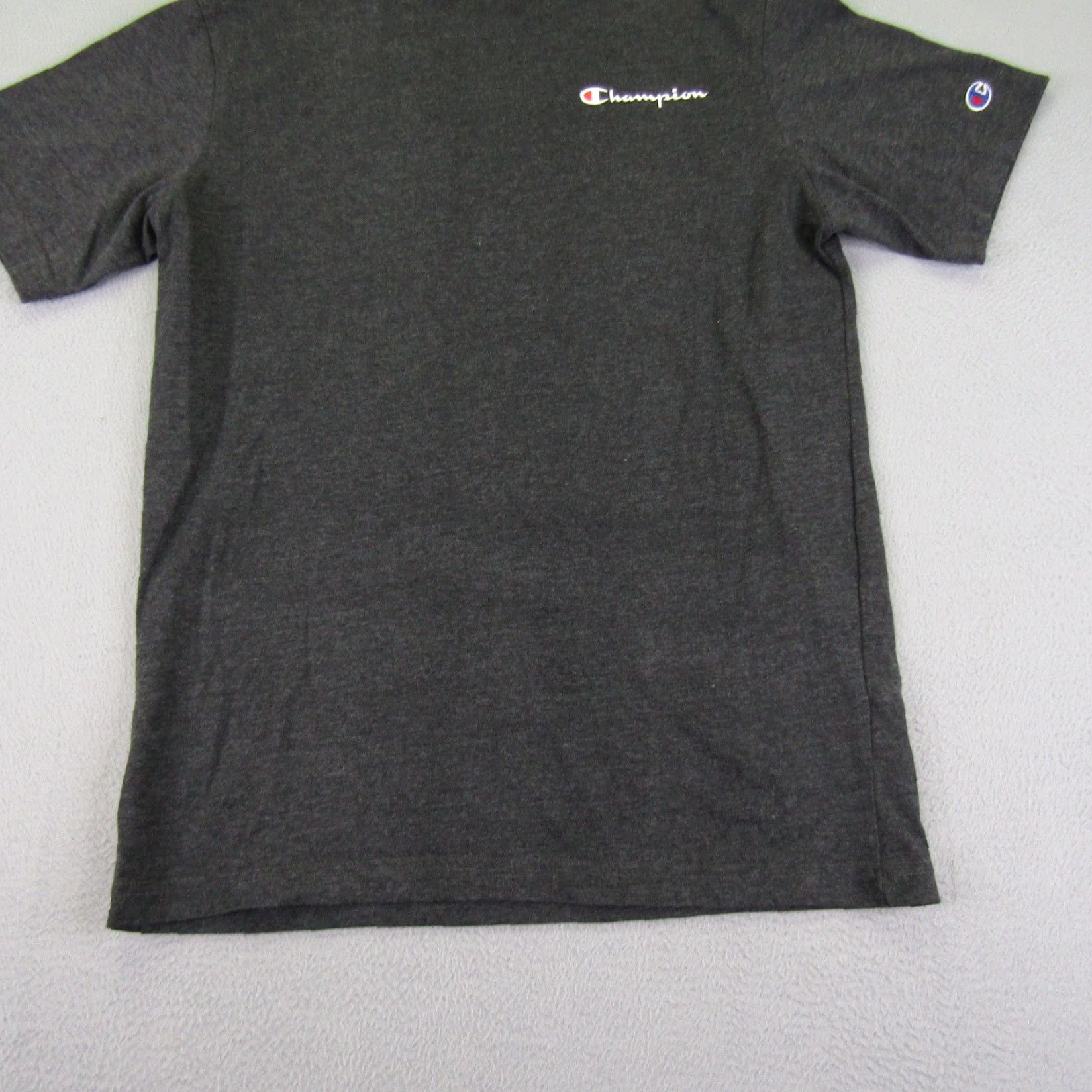 Champion Champion Shirt Mens Small Gray Spellout Logo Tee Short Sleeve Crew Neck Casual Sports Athletic Size US S / EU 44-46 / 1 - 5 Thumbnail