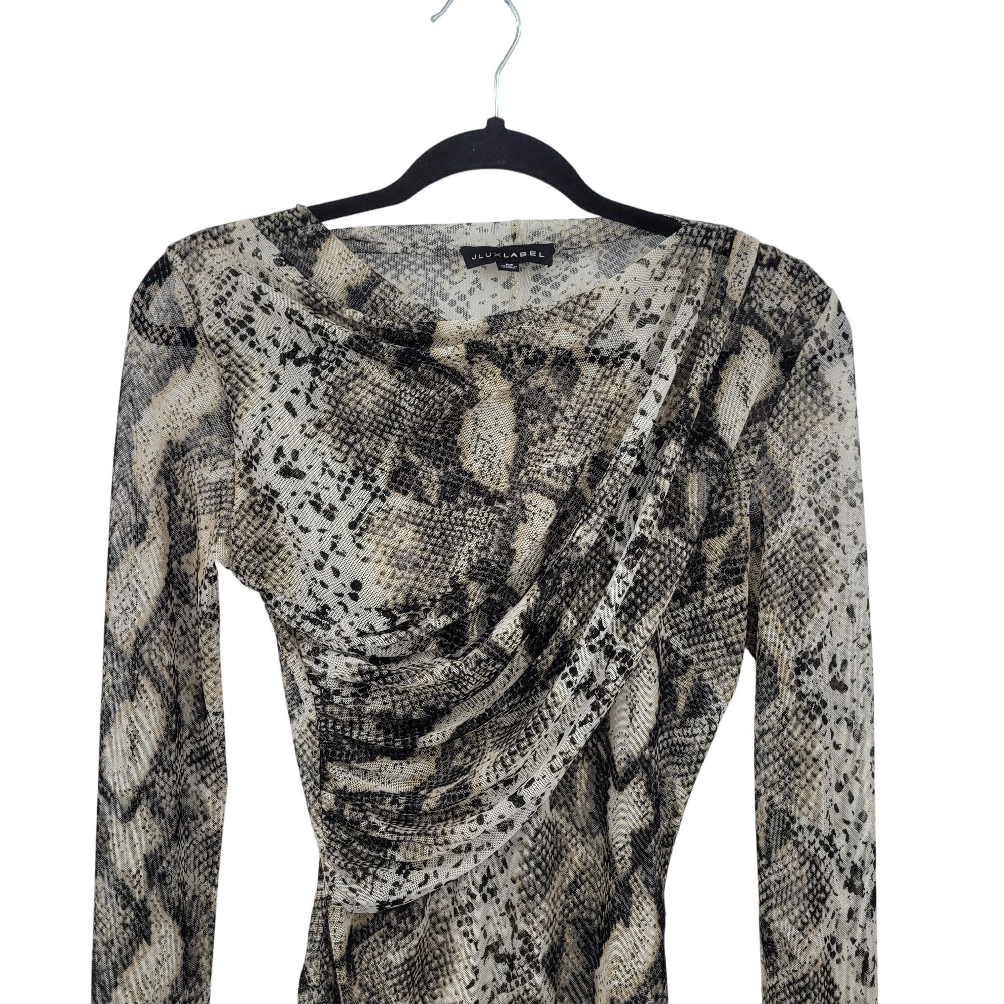 Designer JLuxlabel Snake Long Sleeve Wrap Bodysuit Leggings Set Sz M Size M / US 6-8 / IT 42-44 - 18 Thumbnail