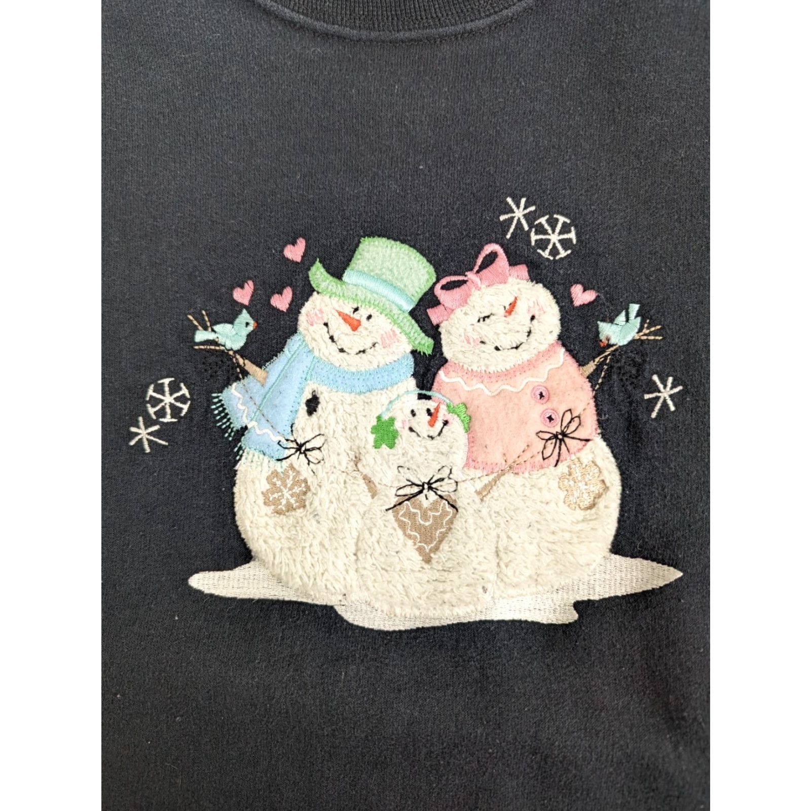Vintage Vintage Natural Escape Snowman Family Sweatshirt Womens Large Christmas Holiday Size L / US 10 / IT 46 - 7 Thumbnail