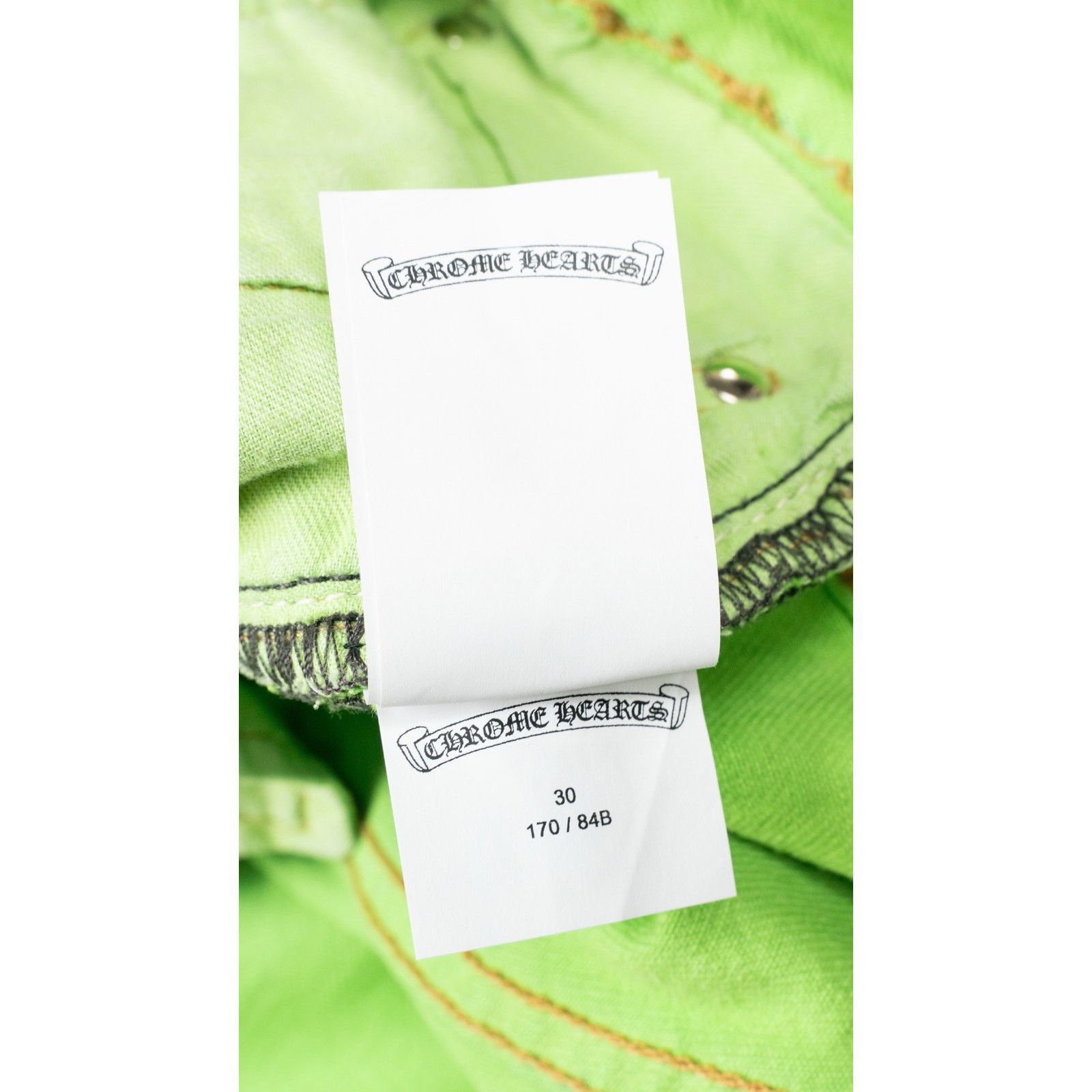Chrome Hearts Levi's 501 Sex Record Exclusive Cross Patch Green Jeans Size US 36 / EU 52 - 6 Thumbnail