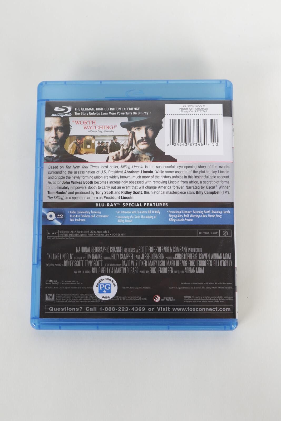 Other 2013' Blu-Ray Killing Lincoln DVD Size ONE SIZE - 2 Thumbnail