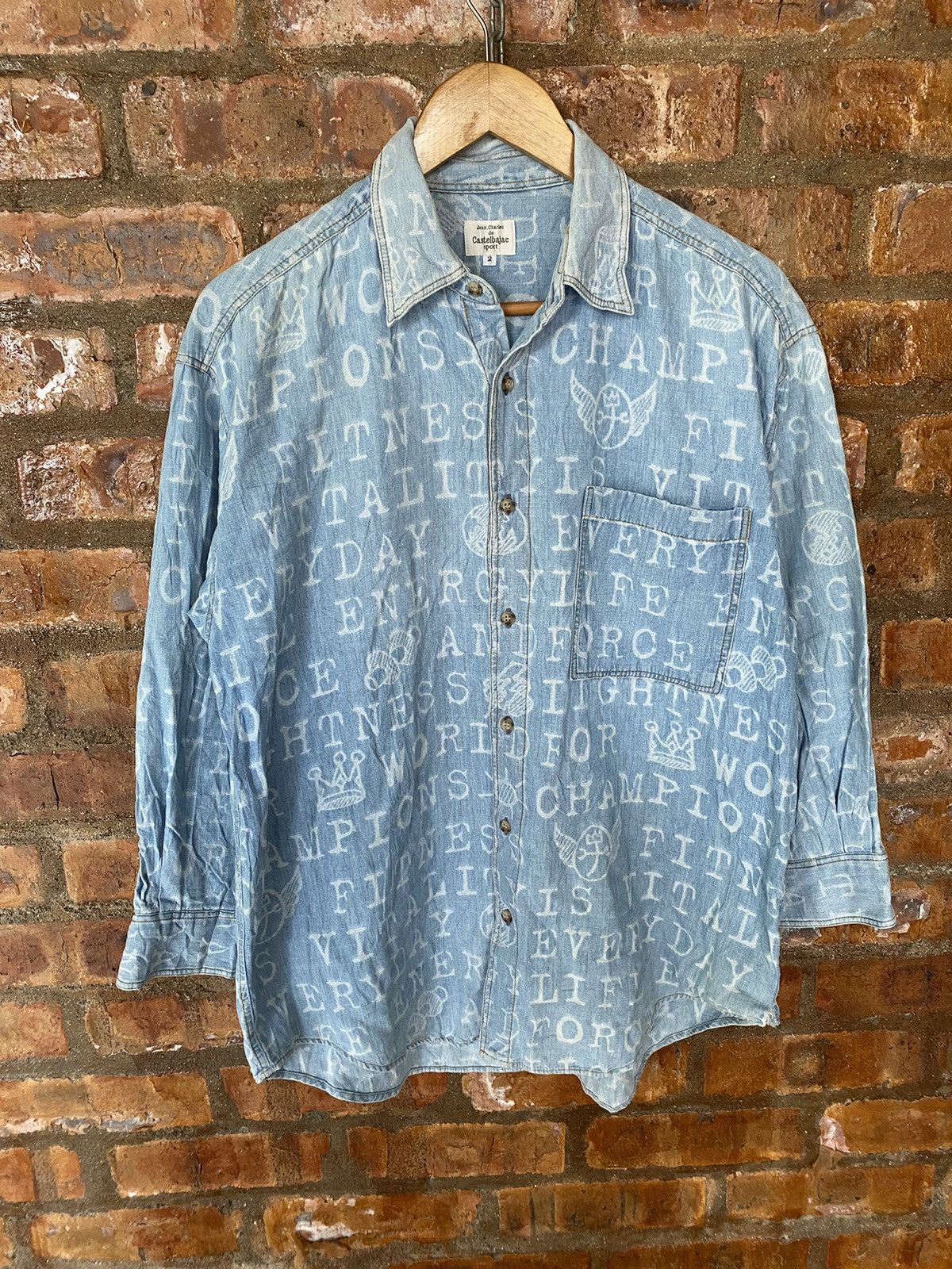 Jean Charles De Castelbajac Vtg poem and Anarchy button up Size US L / EU 52-54 / 3 - 2 Thumbnail
