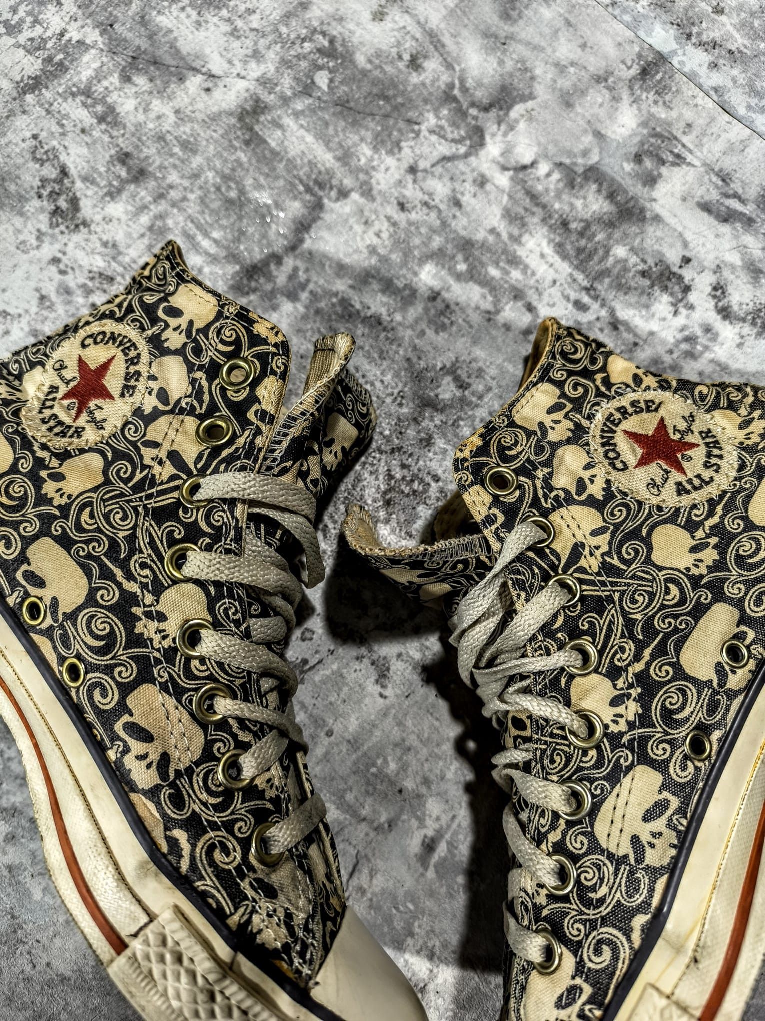 Hysteric Glamour Insane Skater Converse Skull Distressed Trashed Sneakers Size US 8.5 / EU 41-42 - 2 Thumbnail