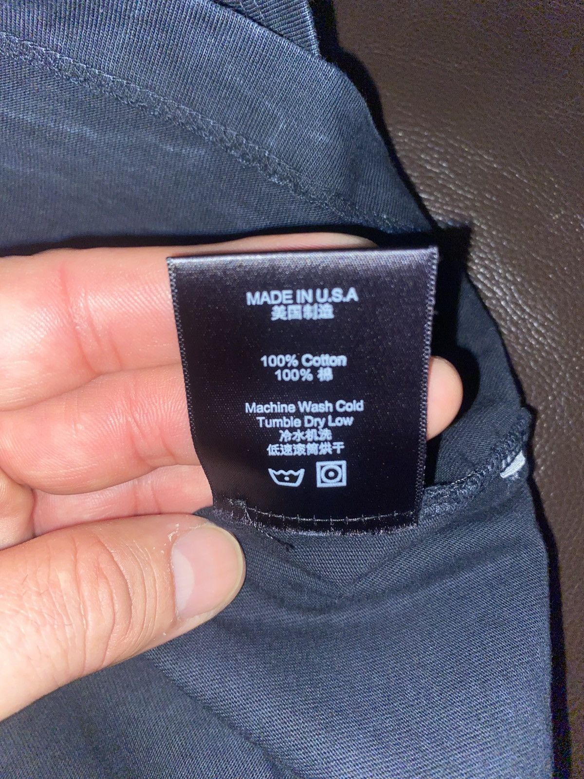 Rhude Rhude Side “Rhude” T-Shirt Washed Black Size US L / EU 52-54 / 3 - 9 Thumbnail