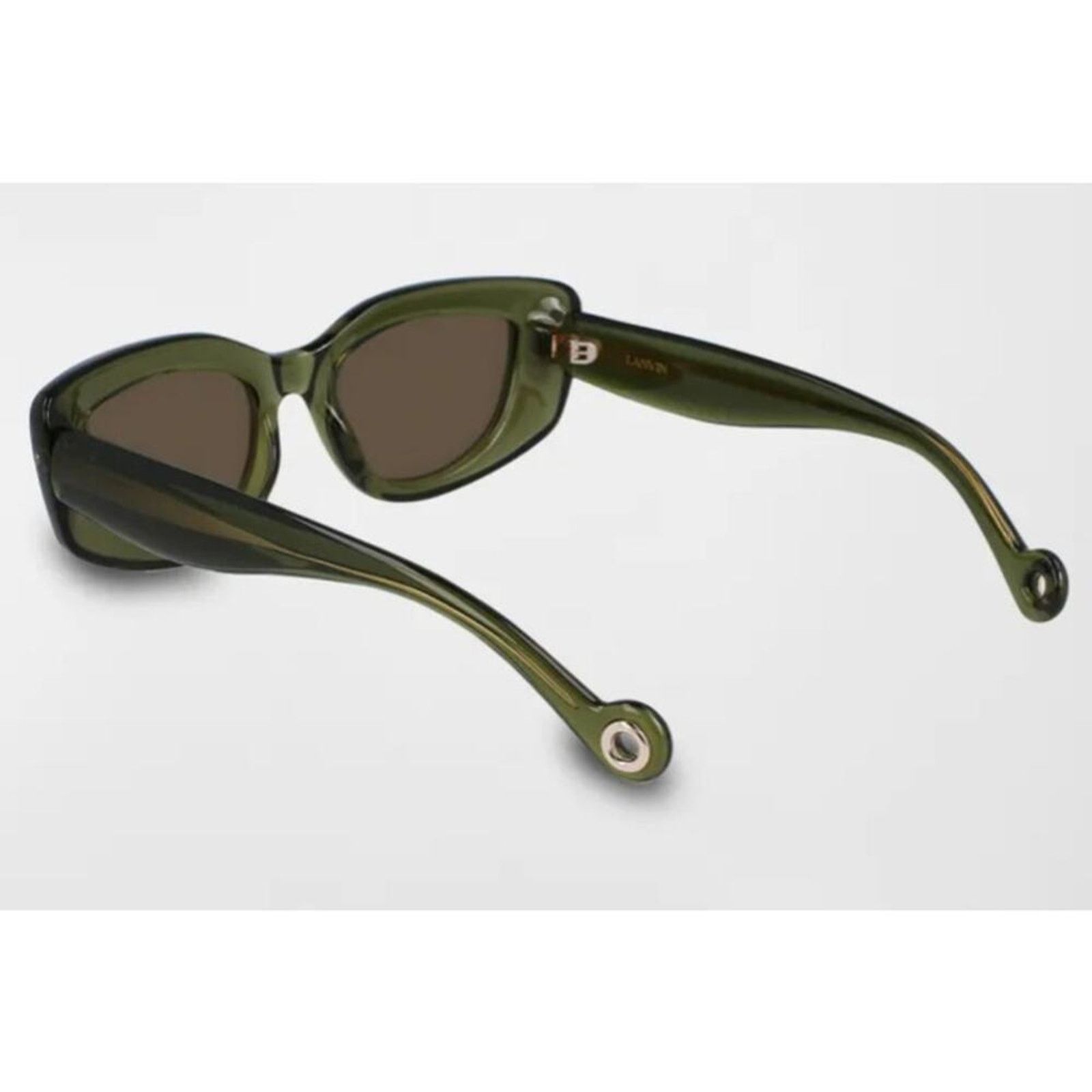 Lanvin Lanvin Daisy 50mm Rectangle Sunglasses Forest Green Size ONE SIZE - 3 Thumbnail