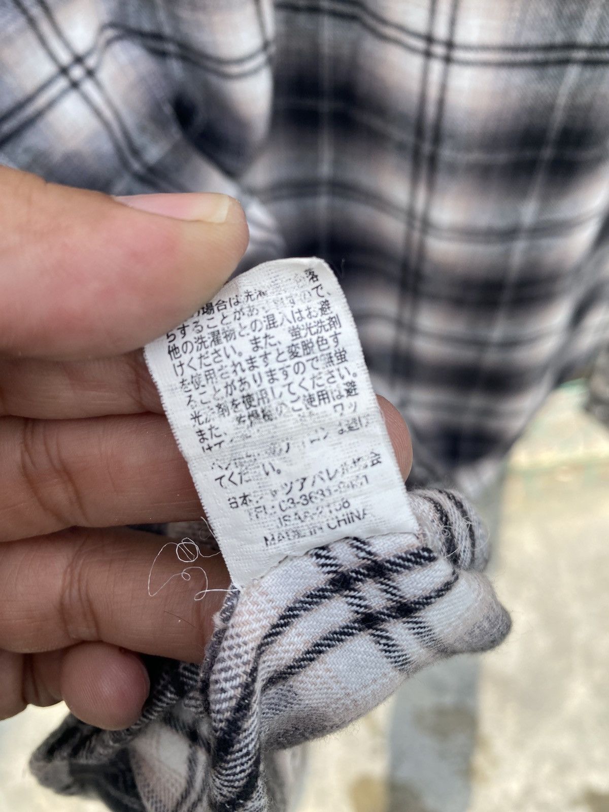 Japanese Brand Intercouse shadow plaid western shirts gothic style Size US M / EU 48-50 / 2 - 10 Thumbnail