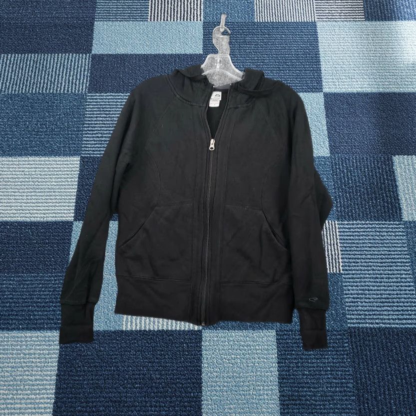 Champion Champion Jacket Mens M Medium Black Full Zip Hooded Long Sleeve Lightweight Stretch Jacket Size US M / EU 48-50 / 2 - 1 Thumbnail