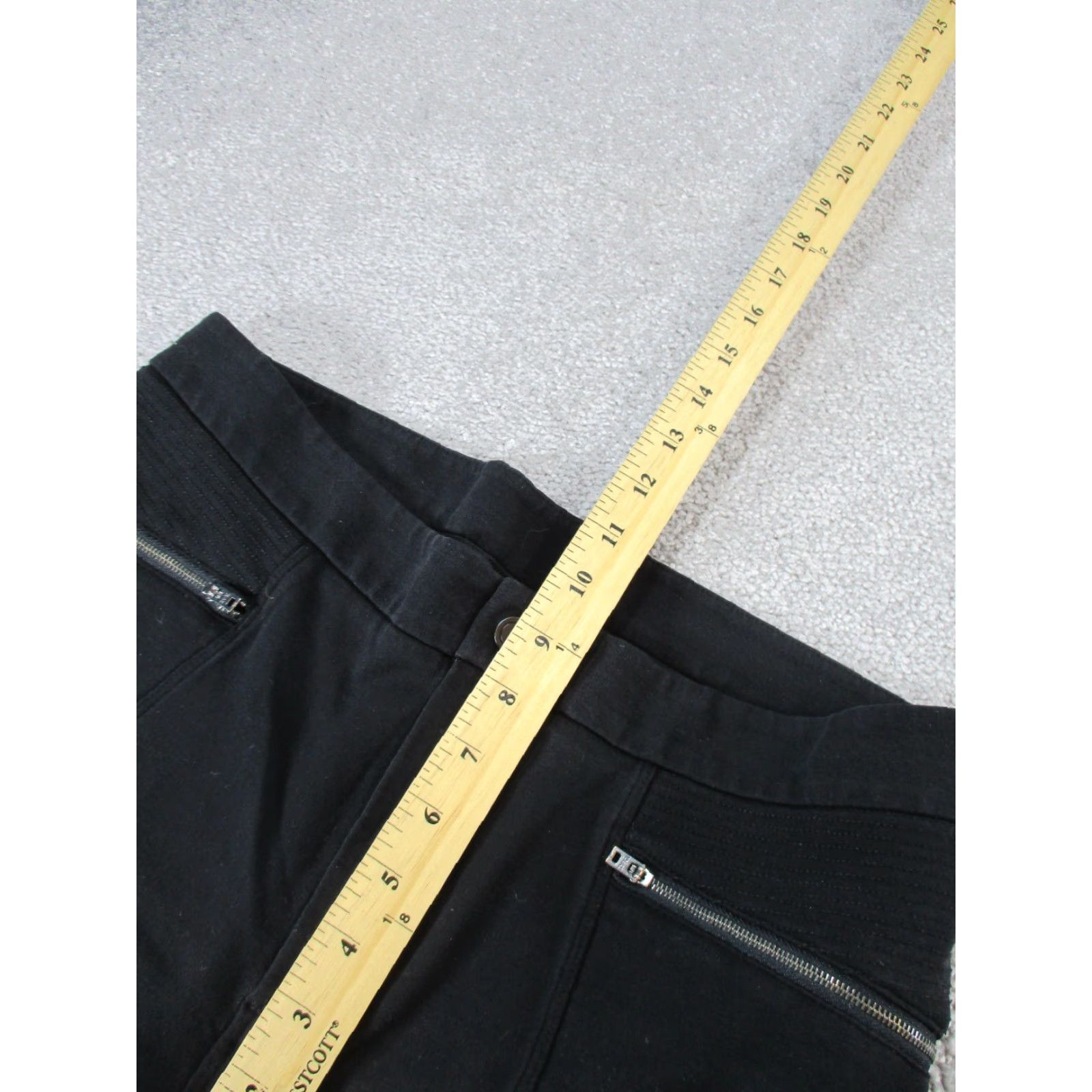 Athleta Athleta Ponte Moto 2.0 Pants Womens 12 Black Stretch Skinny Jegging Slim Fit Skinny Size 34" / US 12 / IT 48 - 6 Thumbnail