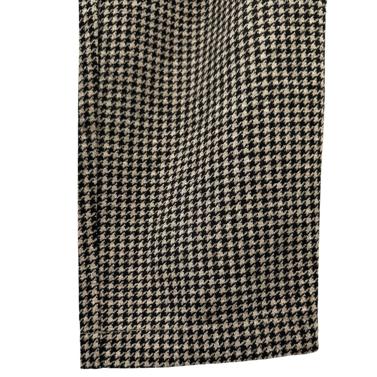 Todd Snyder Gray Brown Wool Houndstooth Pant - Double Knit Pants Size US 28 / EU 44 - 4 Thumbnail