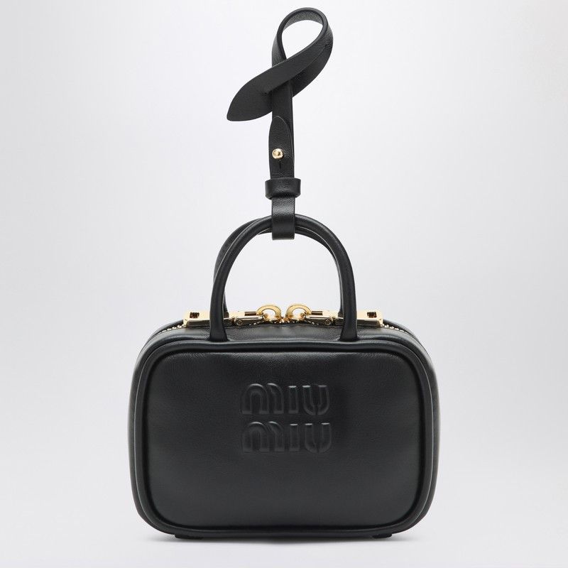 Miu Miu Miu Miu Trick Black In Leather Size ONE SIZE - 1 Thumbnail