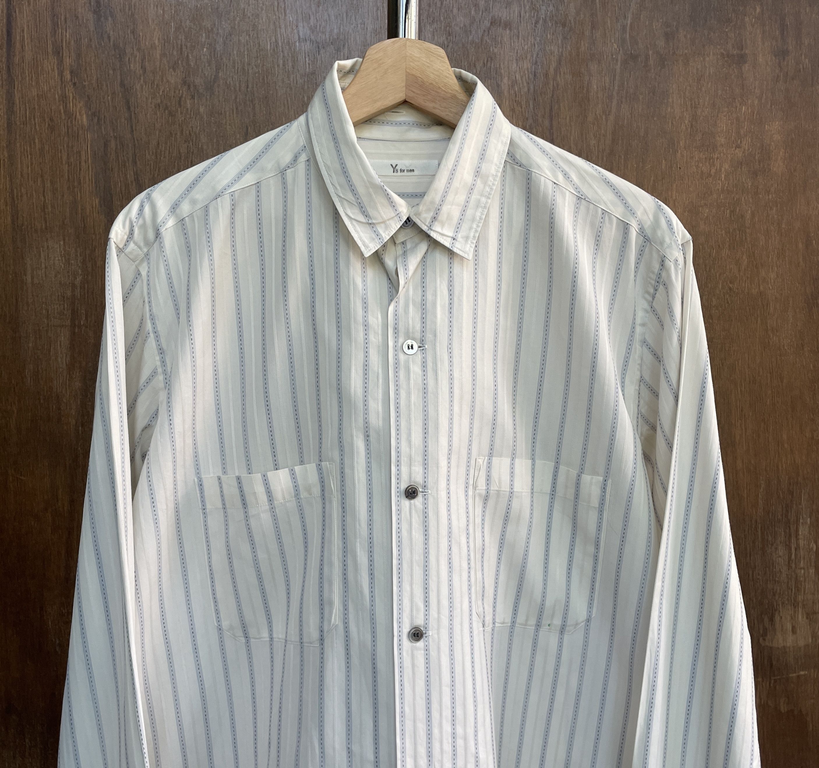 Y's for Men Y's for men Yohji Yamamoto Stripped Shirt Size US S / EU 44-46 / 1 - 2 Thumbnail
