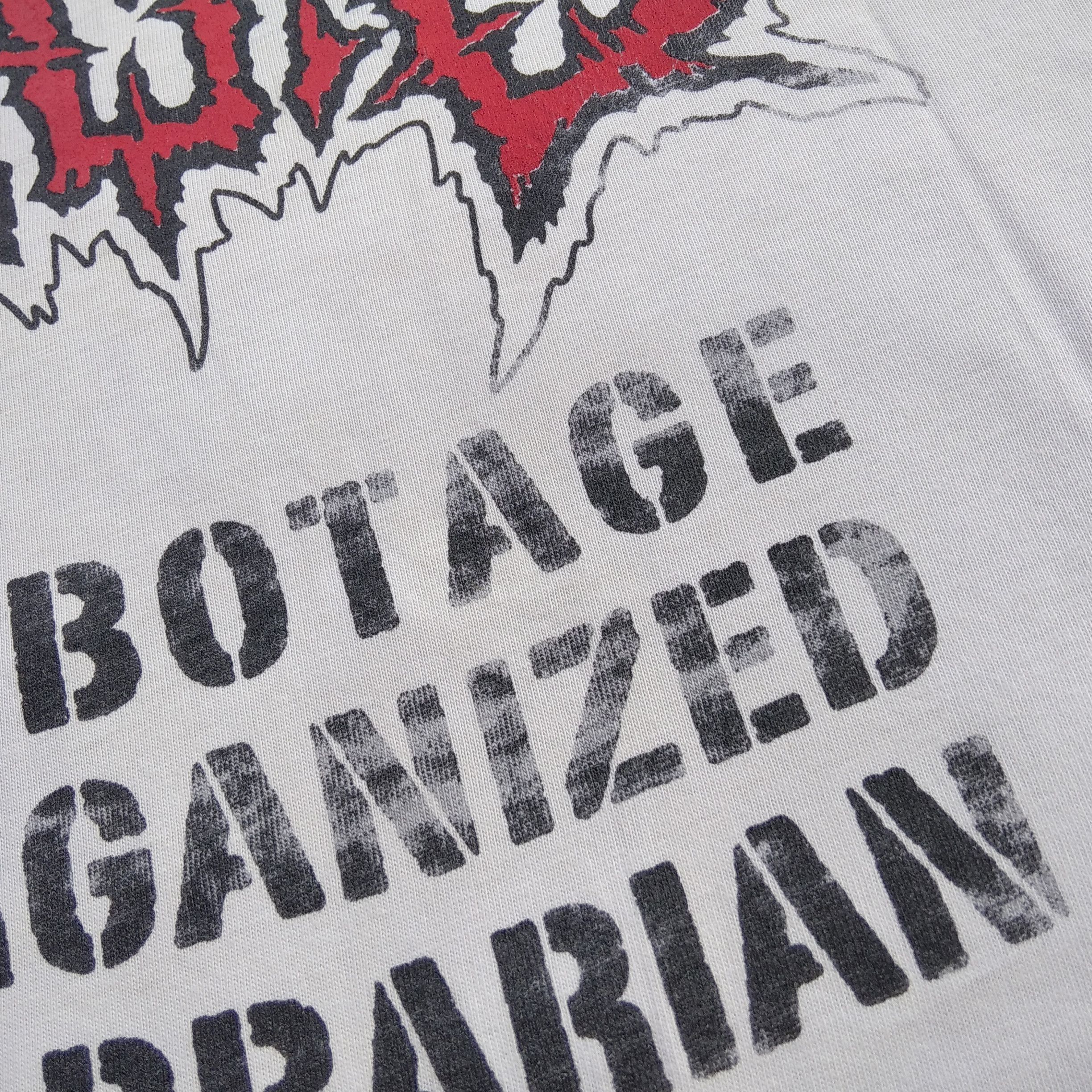 Band Tees Vintage Bootleg 00's S.O.B Japanese Grindcore Band Size US XL / EU 56 / 4 - 8 Thumbnail