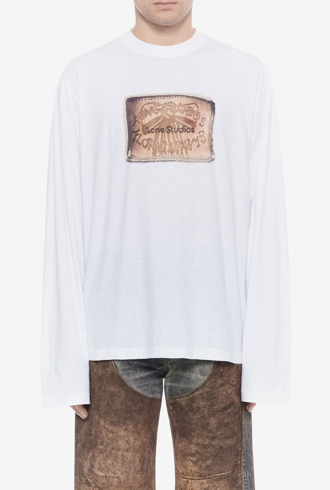 Acne Studios Last Acne Studios Print Logo Long-Sleeve T-Shirt Size US XL / EU 56 / 4 - 1 Thumbnail