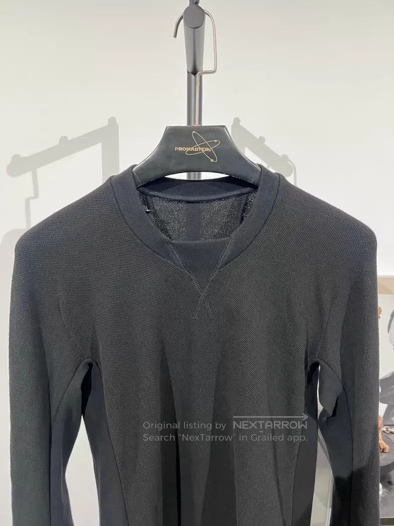 Boris Bidjan Saberi Boris Bidjan Saberi CR3 waffle knit panel crewneck long sl Size US M / EU 48-50 / 2 - 3 Thumbnail