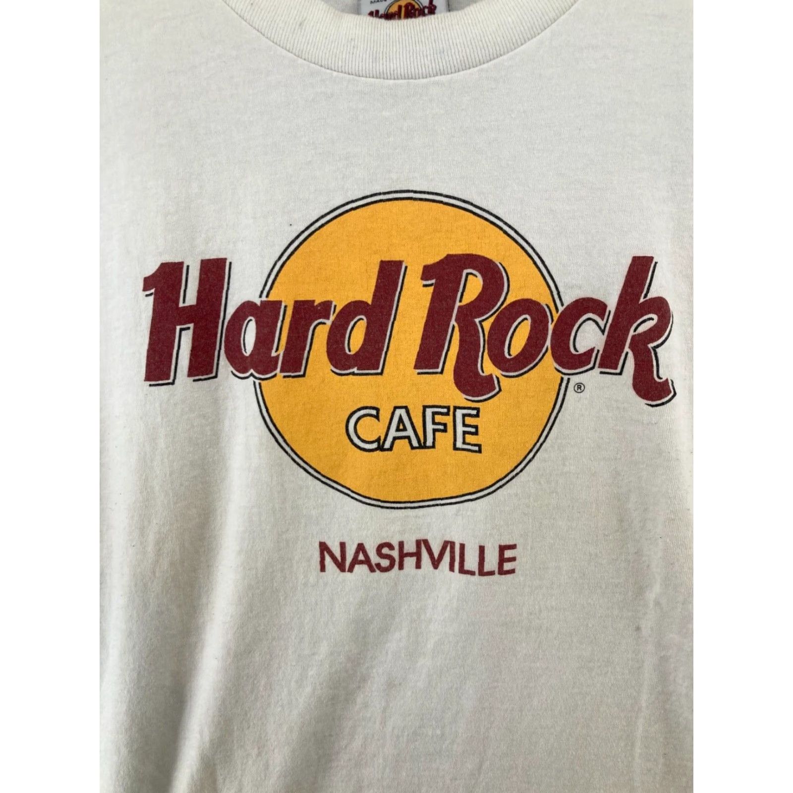 Hard Rock Cafe Hard Rock Cafe Graphic Print T-Shirt Mens Medium White USA Made Size US M / EU 48-50 / 2 - 4 Thumbnail