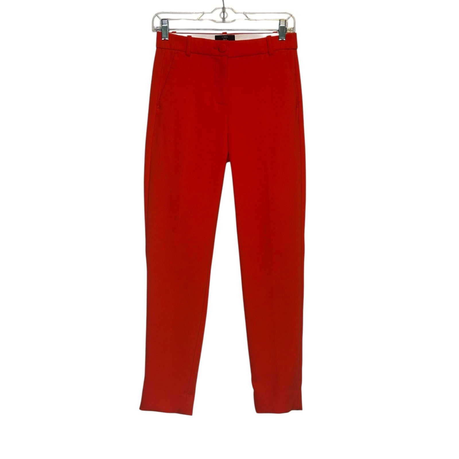 J.Crew J.Crew orangy red high rise Cameron pants size 0 Size 25" / US 0 / IT 36 - 10 Thumbnail