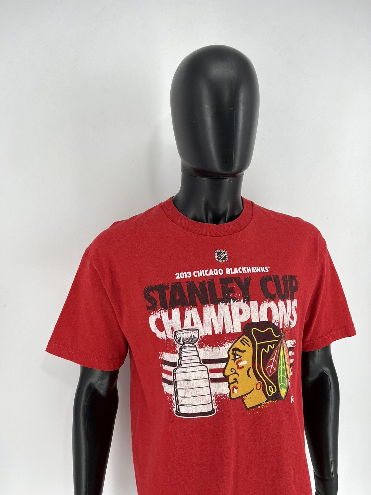 NHL × Reebok × Vintage Reebok Chicago Blackhawks Hockey 2013 Stanley Cup Champions Size US L / EU 52-54 / 3 - 3 Thumbnail