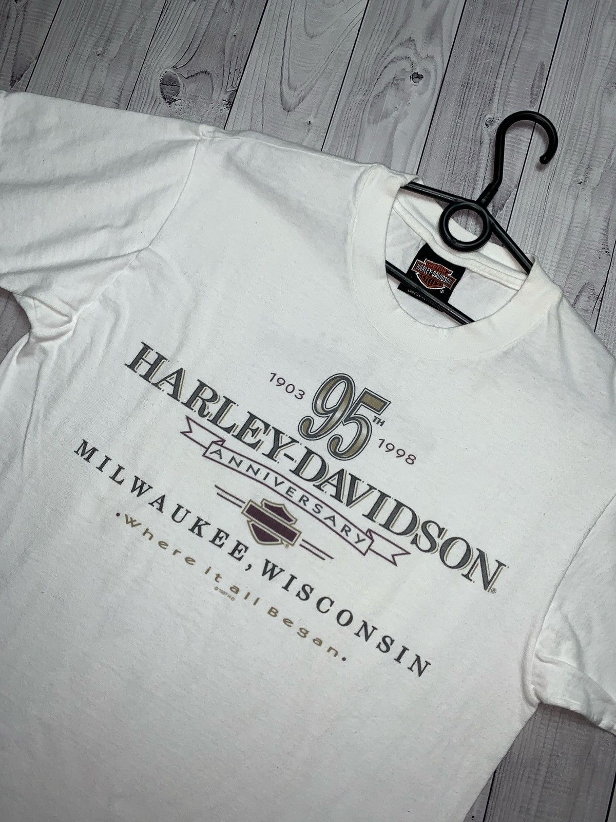 Band Tees × Harley Davidson × Vintage Harry Davidson vintage 1997 T-shirt Size M Size US M / EU 48-50 / 2 - 2 Thumbnail