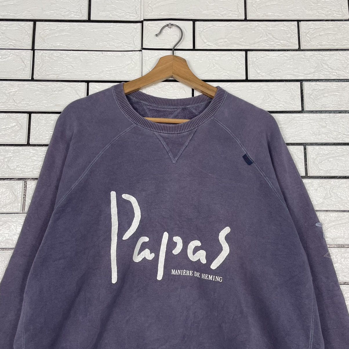 Japanese Brand Japanese Brand Papas Big Logo Sweatshirt Size US M / EU 48-50 / 2 - 2 Thumbnail