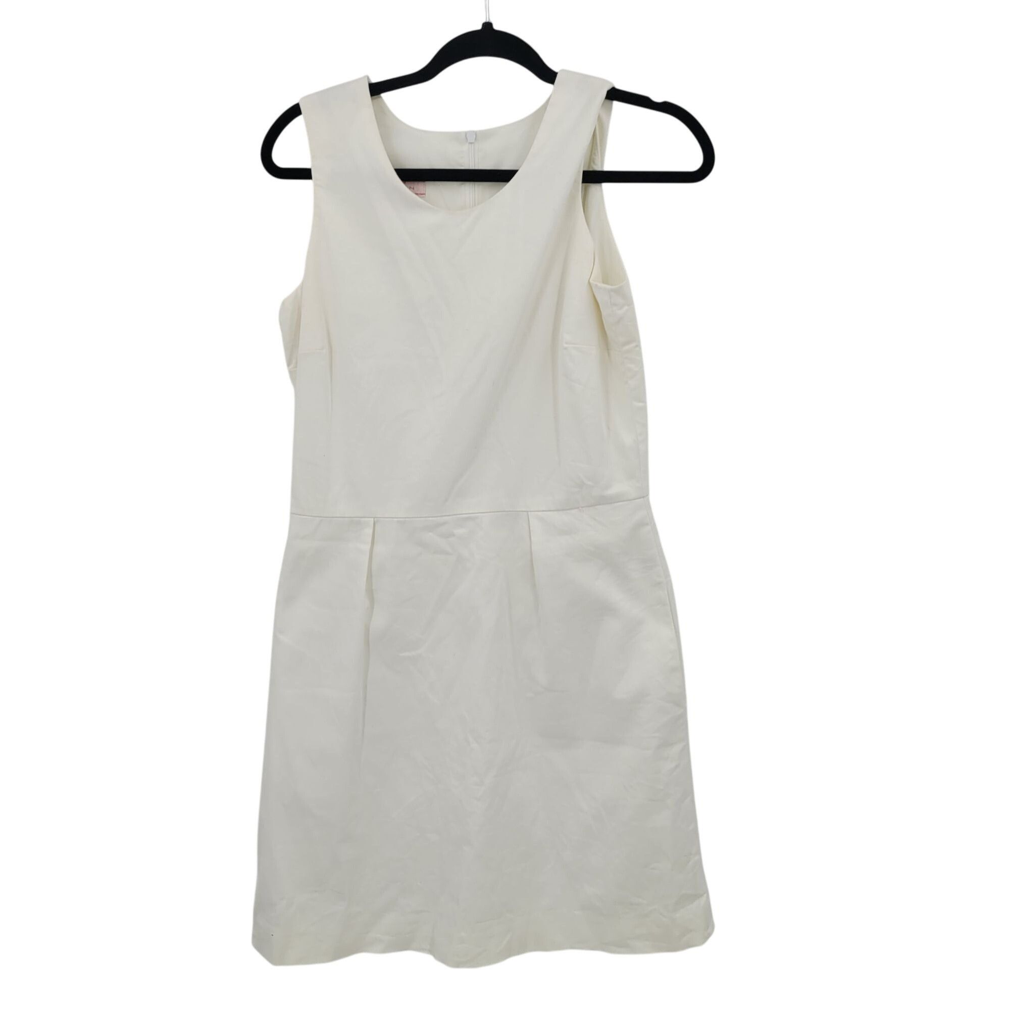 Designer Pink Tartan Womens White Sleeveless Sheath Dress Sz 8 Canada Size M / US 6-8 / IT 42-44 - 10 Thumbnail