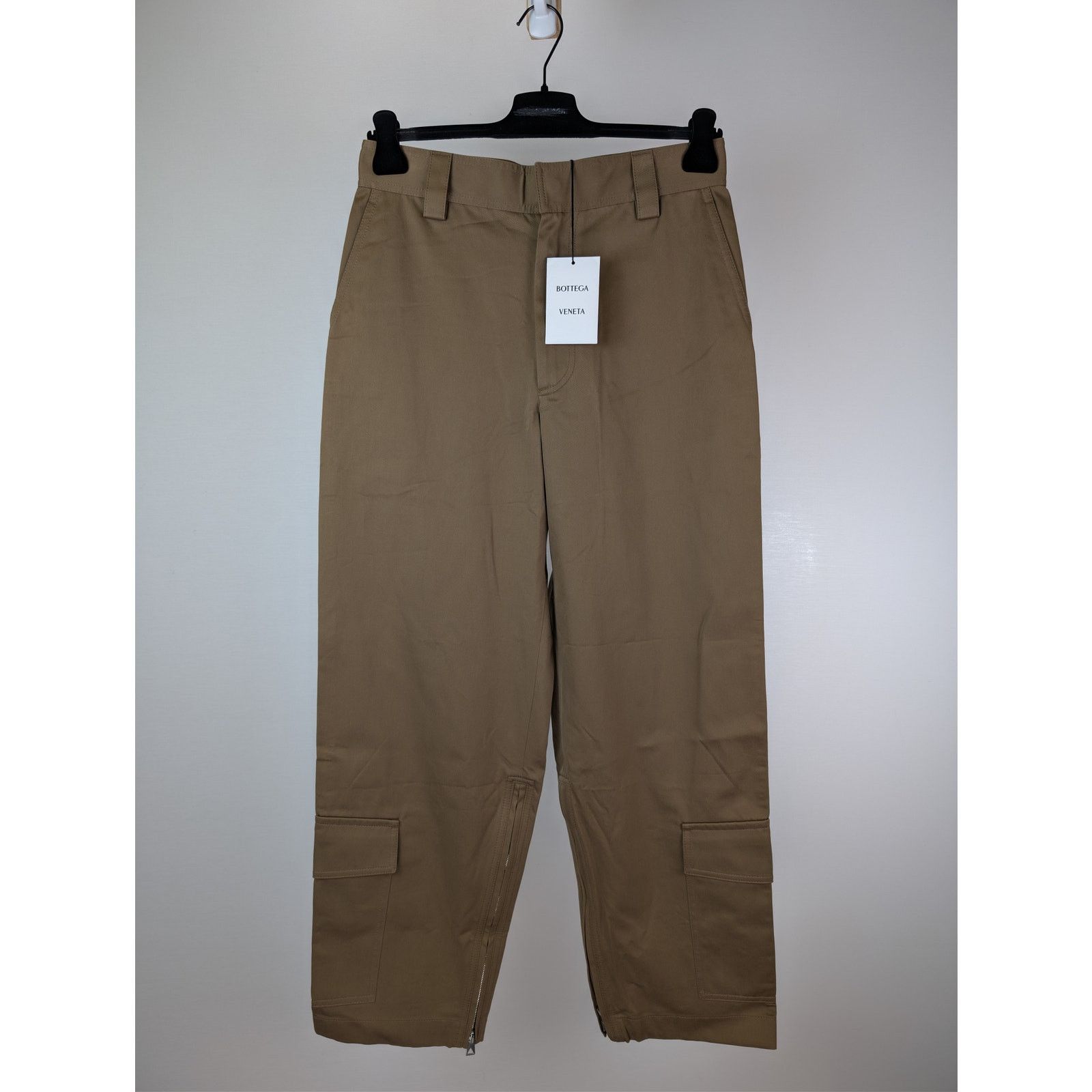 Bottega Veneta o1rshd1 Cotton Gabardine Cargo Trousers Pants Sand / Beige Size US 30 / EU 46 - 9 Thumbnail
