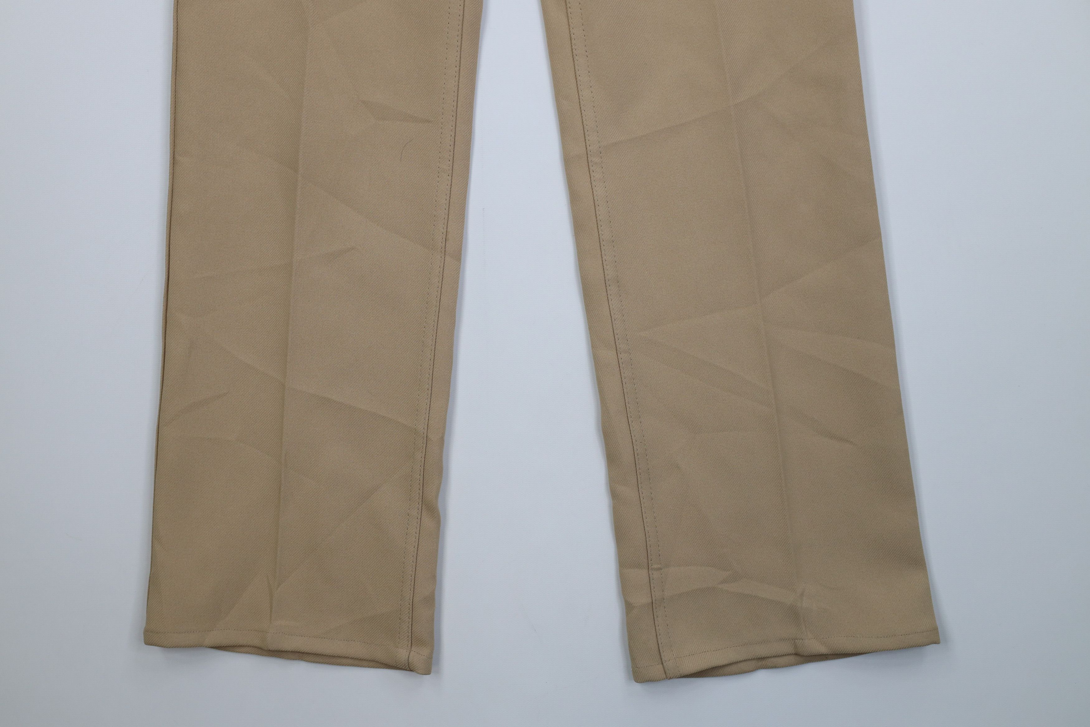 Levi's Vintage 70s Levis Knit Flared Wide Leg Chino Pants Wheat USA Size US 32 / EU 48 - 4 Thumbnail