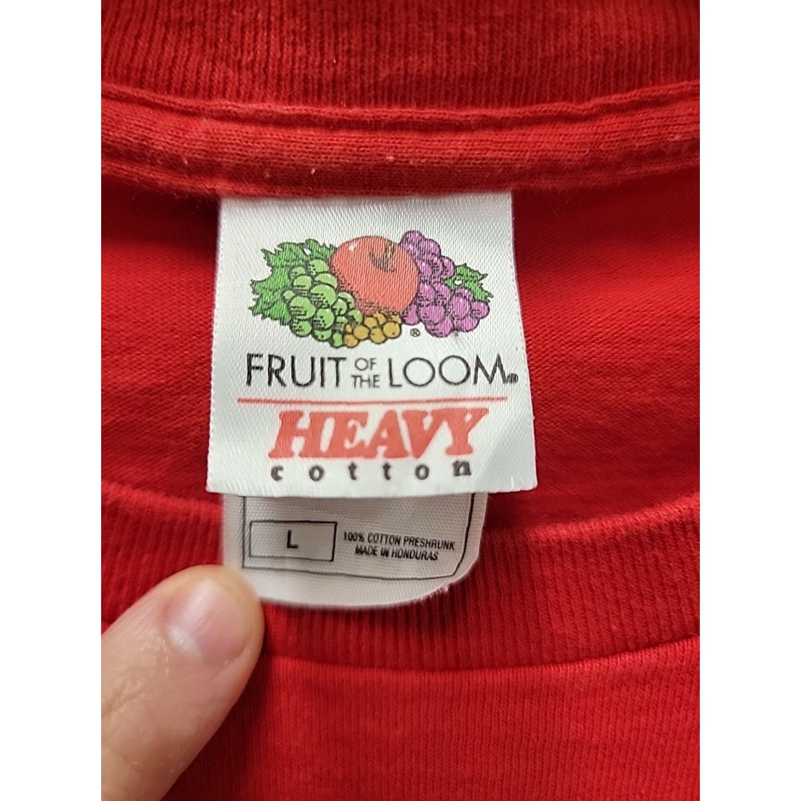 Fruit Of The Loom VINTAGE Beatles T Shirt Mens L Red American Tour Crew Neck Nike Size US L / EU 52-54 / 3 - 3 Thumbnail
