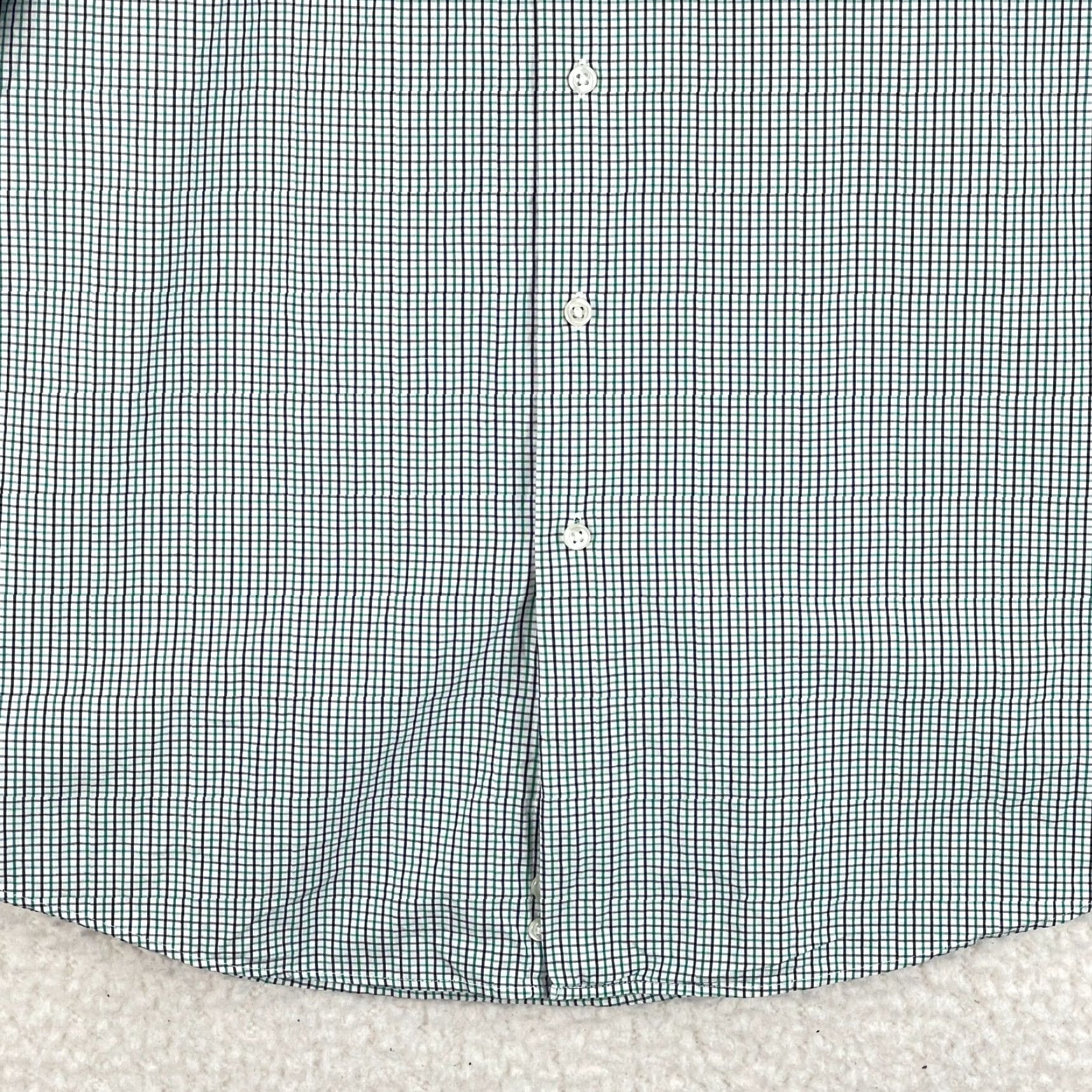 Nordstrom Nordstrom Nordstrom Rack Green Plaid Button-Down Dress Shirt Mens XL 17" Neck Long Sleeve Cotton 50" Chest Daddy Classic Shirt Size 46R - 6 Thumbnail