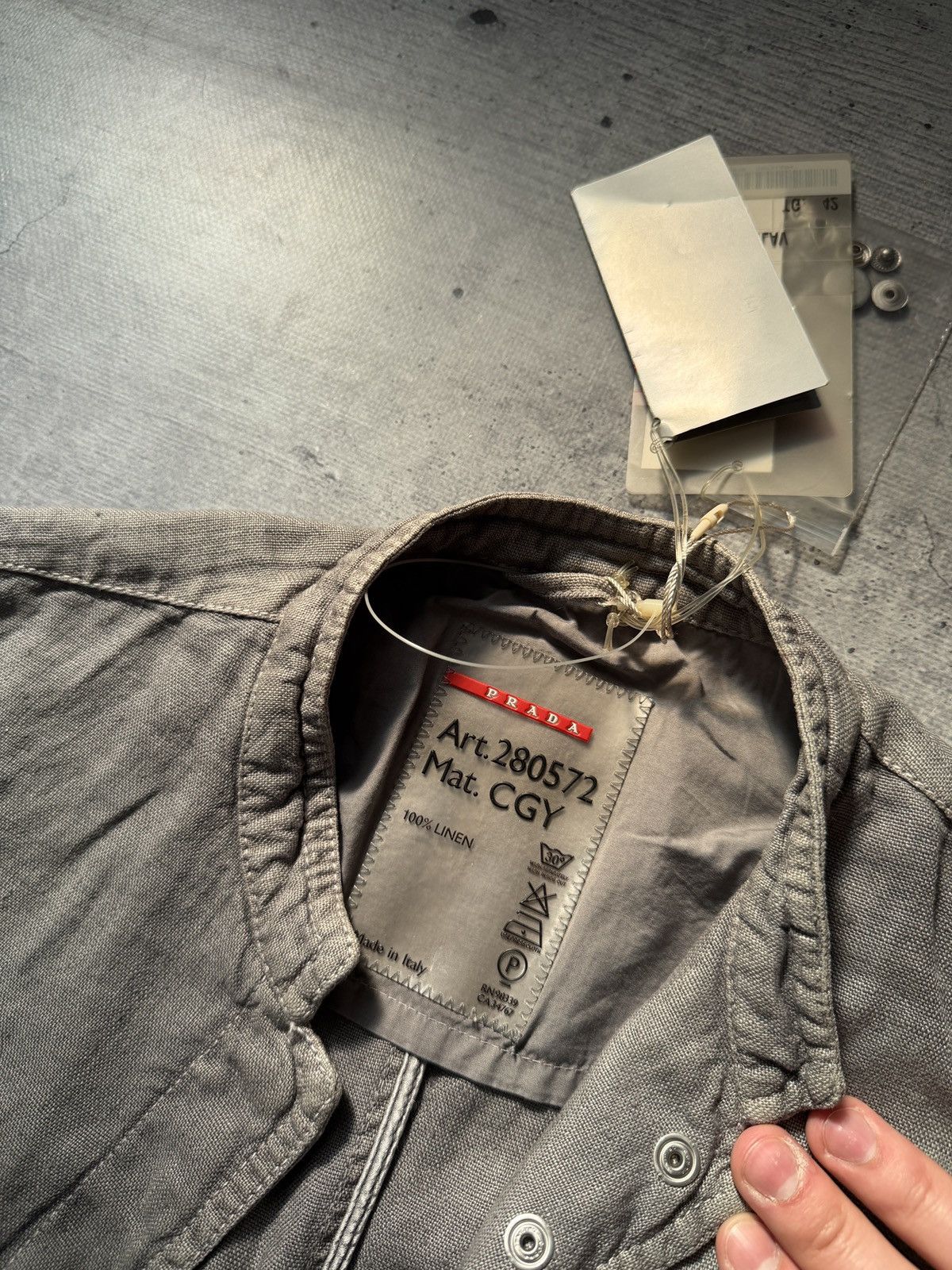 Prada Prada Linen Chore Coat New items Size US S / EU 44-46 / 1 - 10 Thumbnail