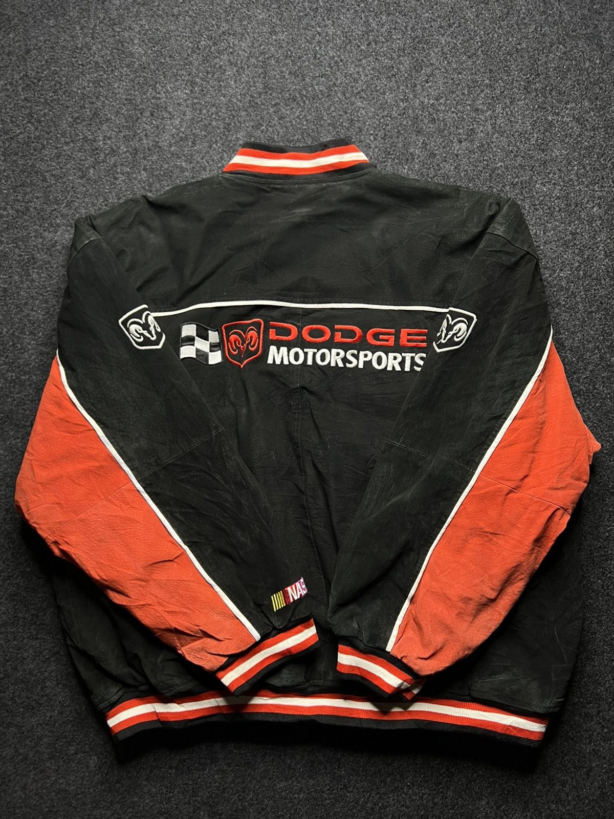 Other VTG NASCAR Essex Dodge Motorsports Real Suede Leather Jacket Size US XL / EU 56 / 4 - 18 Thumbnail