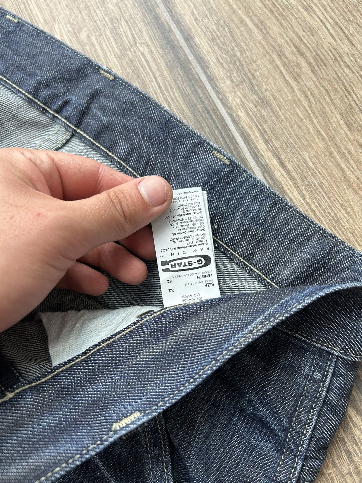 G-Star × Vintage Vintage G star Raw dark denim biker jeans 32/32 mens Size US 32 / EU 48 - 4 Thumbnail