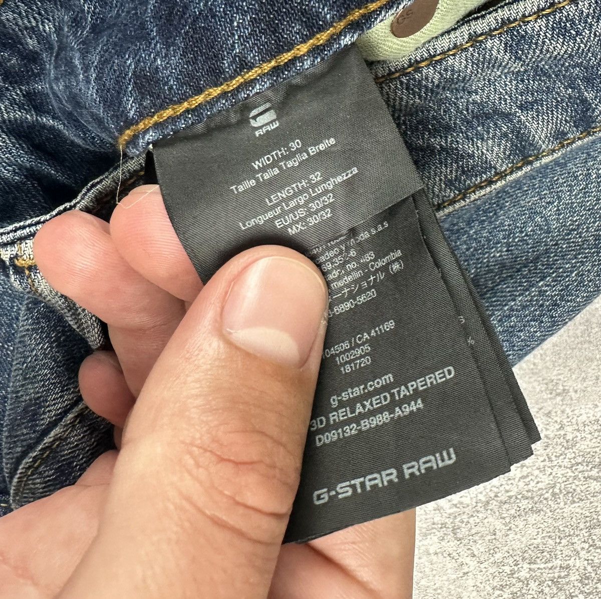 G-Star G-Star Raw 3D Relaxed Tapered Denim Jeans Pants Size US 30 / EU 46 - 17 Thumbnail