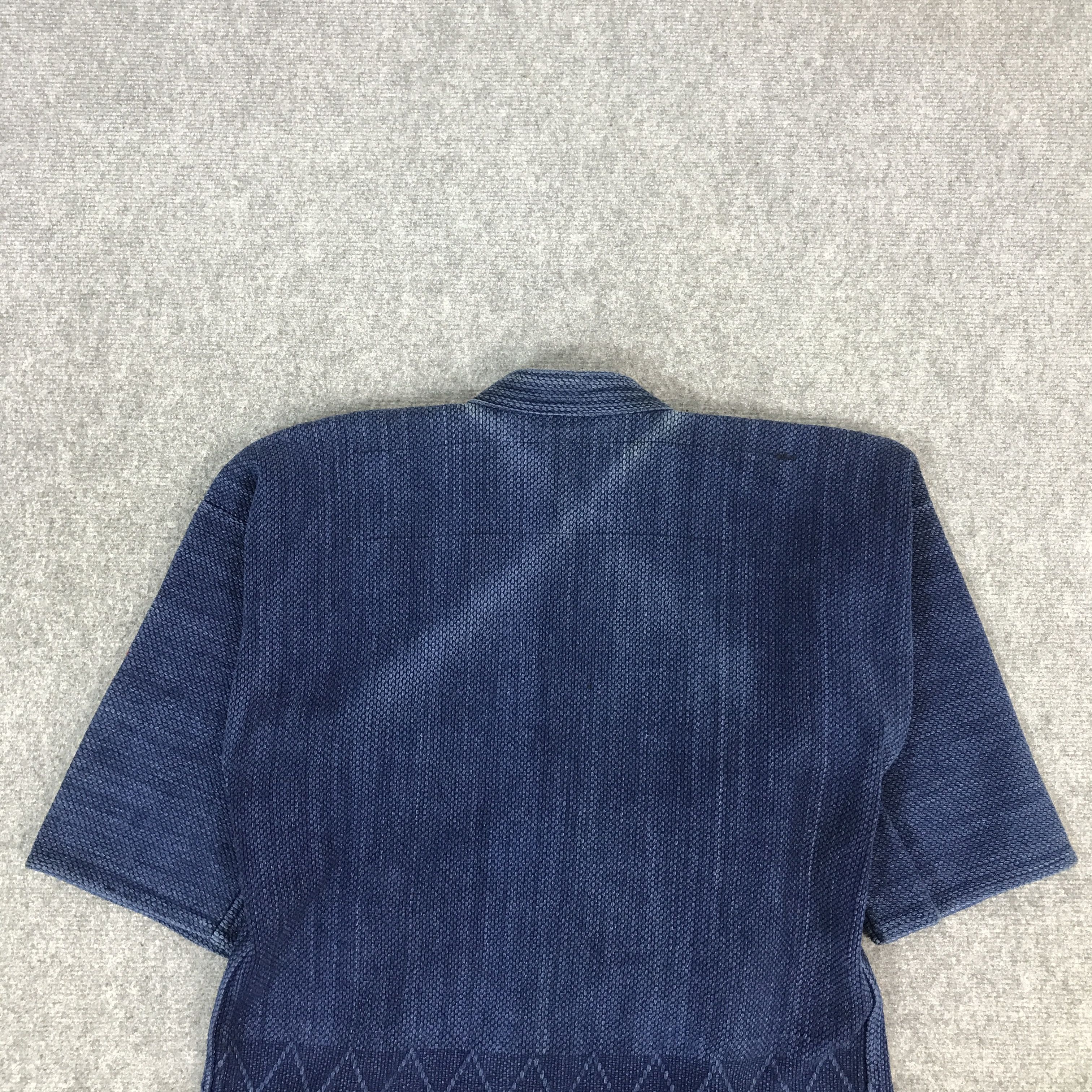 Japanese Brand KIMONO BLUE INDIGO CARDIGAN JAPAN JACKET Size US L / EU 52-54 / 3 - 4 Thumbnail
