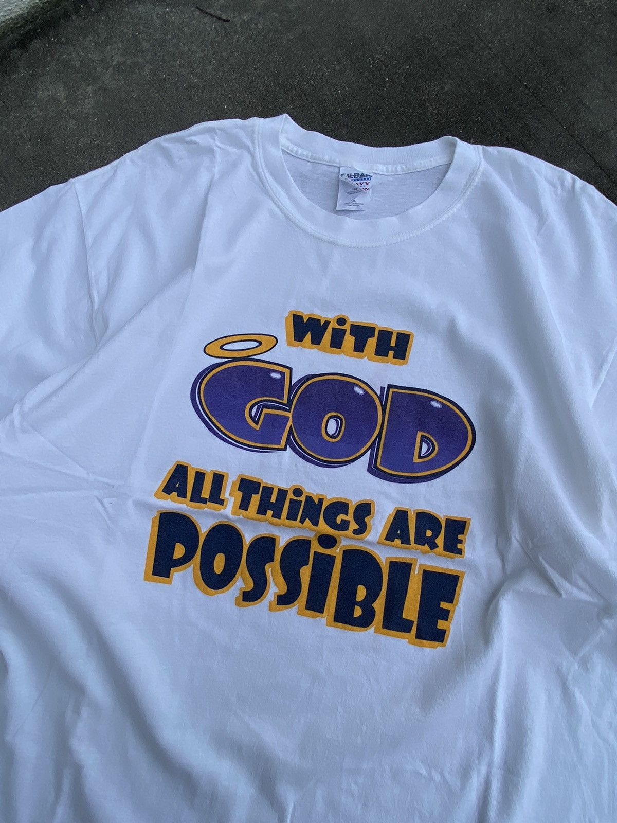 Vintage Vintage God Humor Wording Size US L / EU 52-54 / 3 - 4 Thumbnail