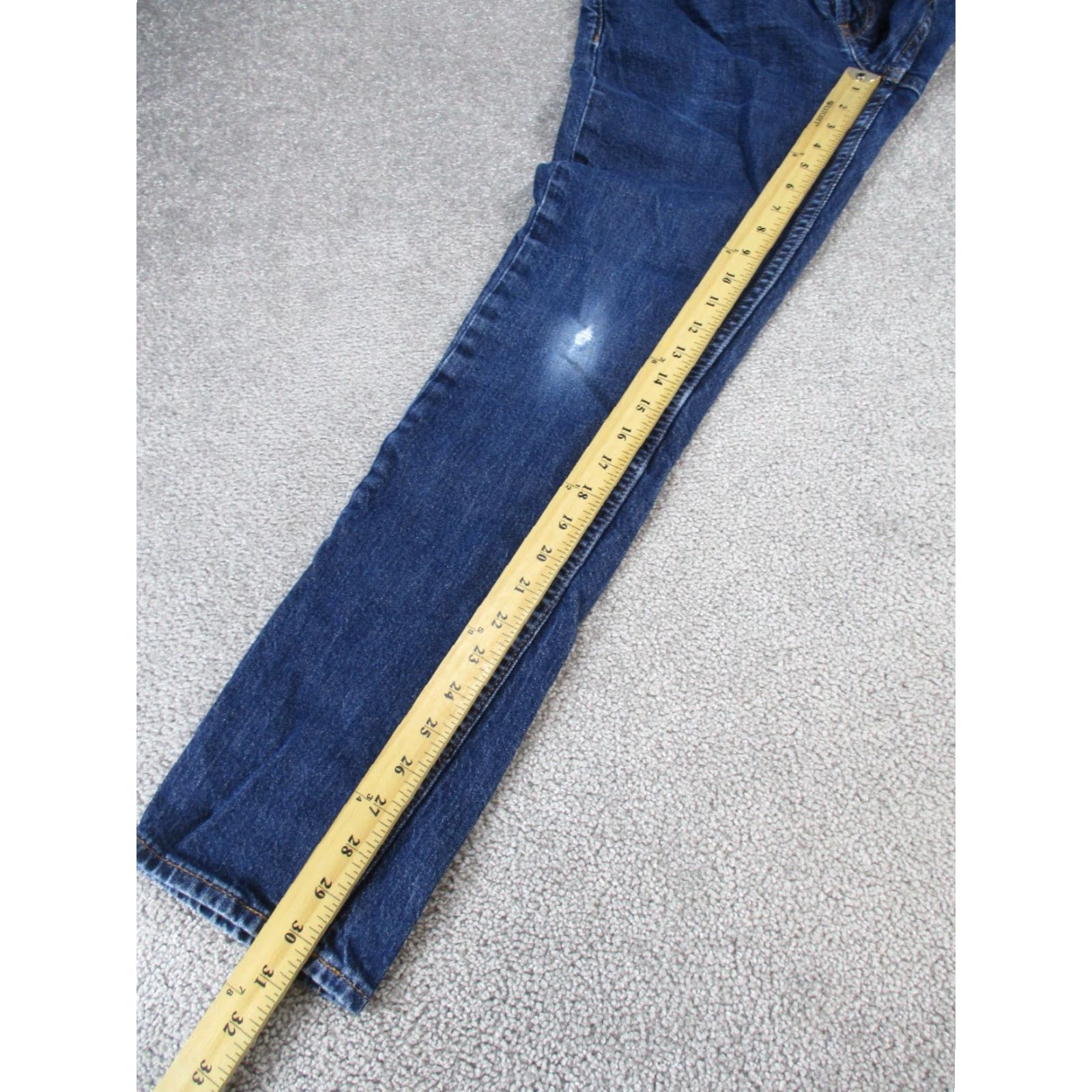 Bonobos Bonobos Jeans Mens 33 Dark Wash Denim Tailored Fit 33X30 * Solid Zip Dark Denim Bonobos Jeans 33 Regular Men XS? Size US 33 - 6 Thumbnail