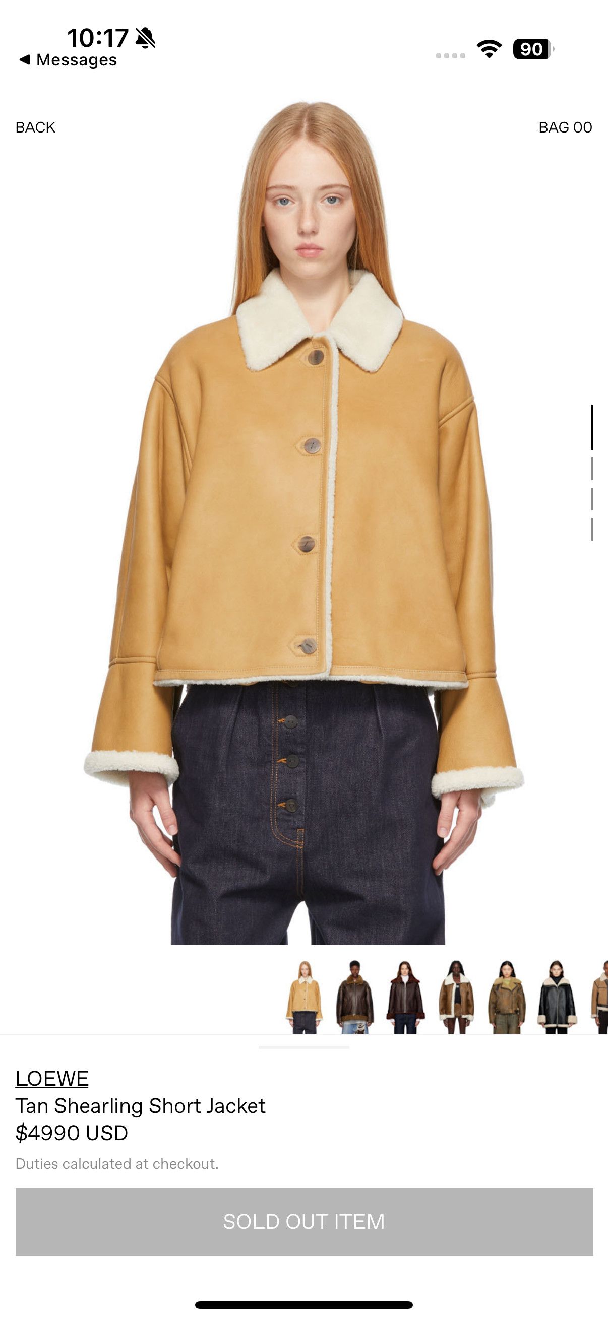 Loewe Loewe shearling coat Size XXS / US 00 / IT 34 - 9 Thumbnail
