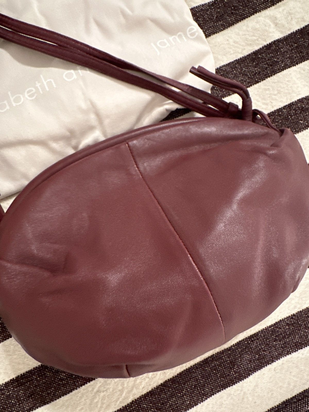 Elizabeth and James Elizabeth and James Burgundy Leather Bag Size ONE SIZE - 3 Thumbnail