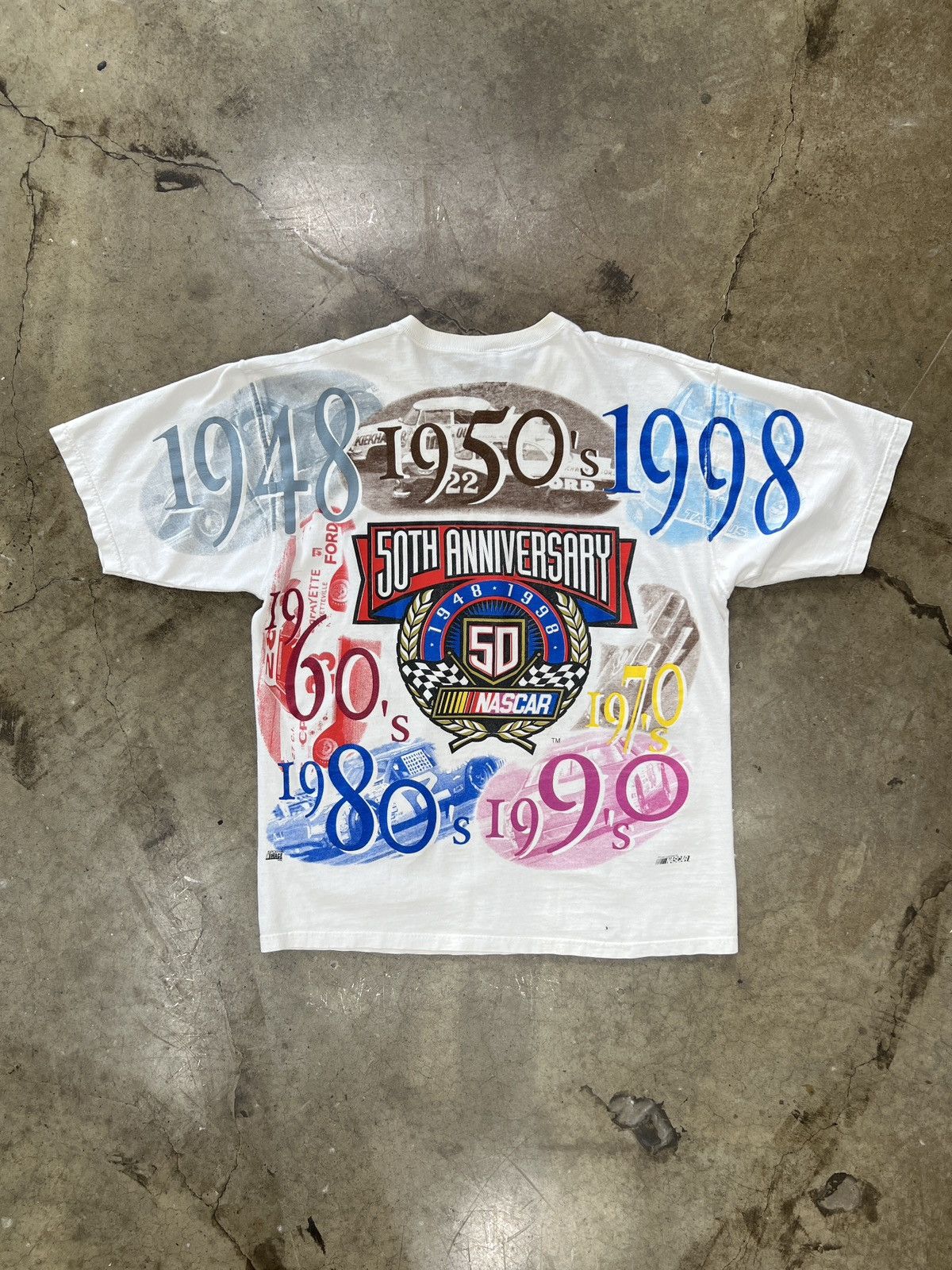 NASCAR Vintage NASCAR AOP 1998 50th Anniversary High Tides Large Size US L / EU 52-54 / 3 - 5 Thumbnail