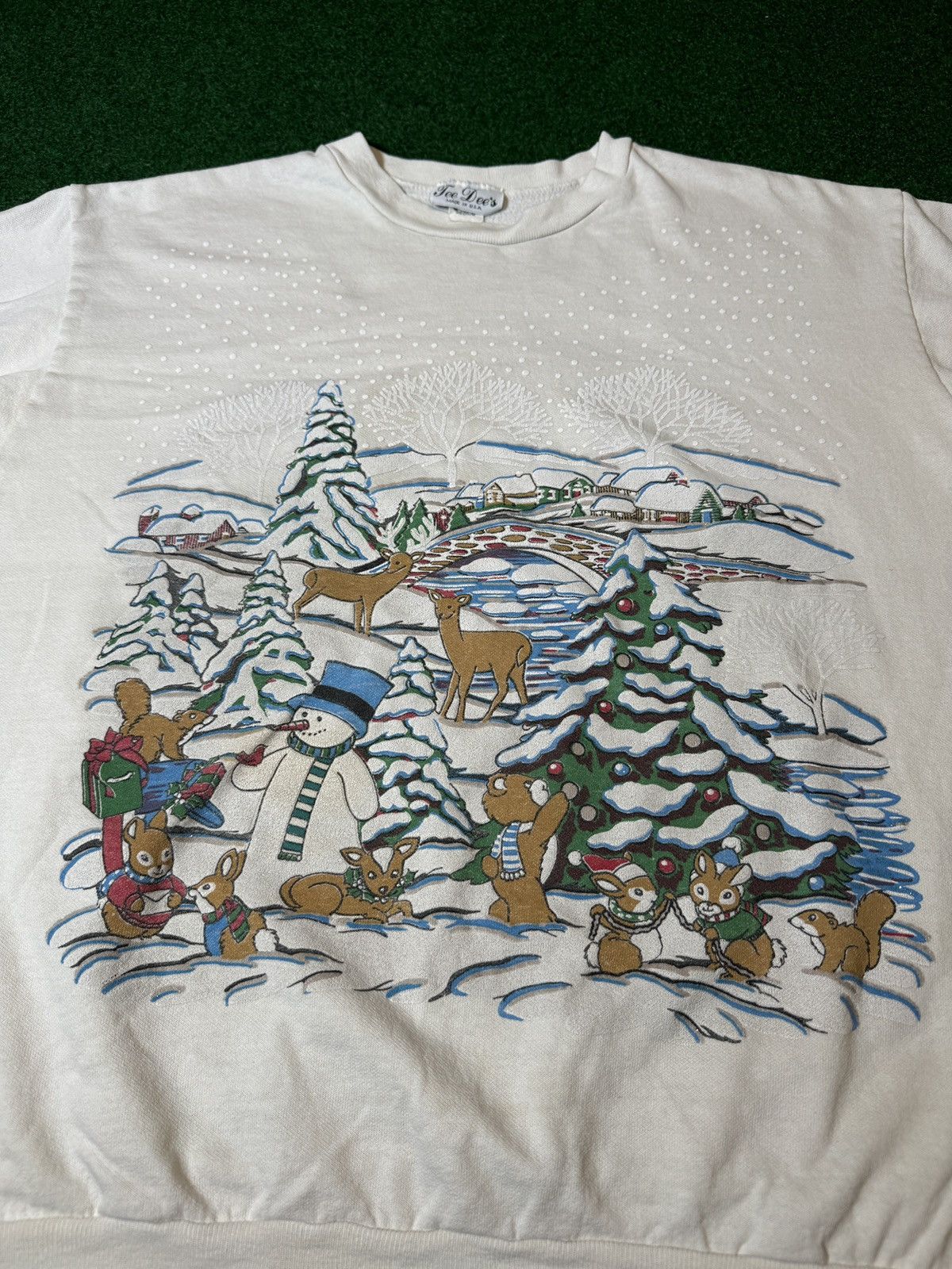 Vintage Vintage 80s 90s Christmas Snowman Winter Sweatshirt Crewneck Size M / US 6-8 / IT 42-44 - 2 Thumbnail