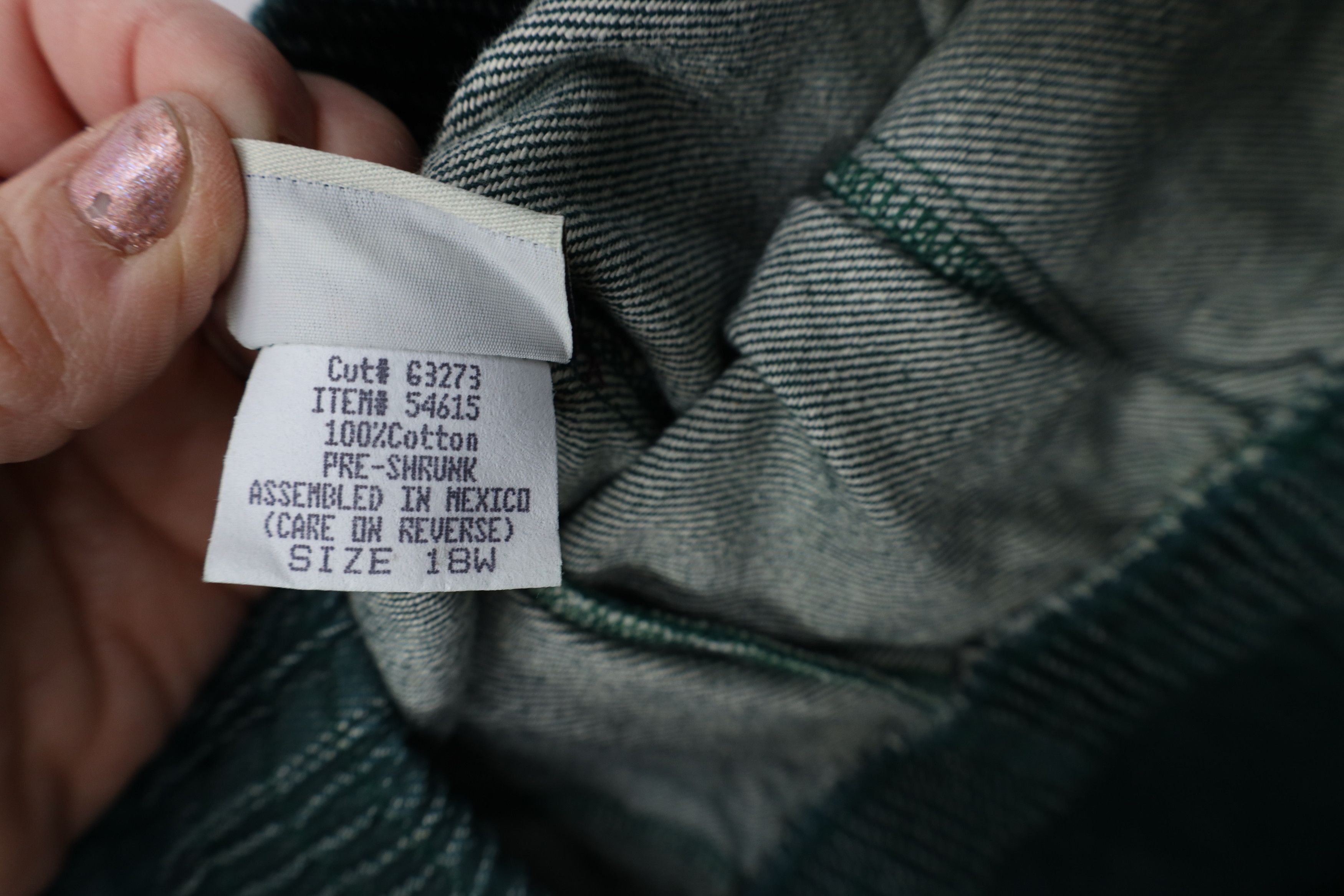 Vintage Deadstock Vintage 90s Streetwear Fit Denim Jeans Green USA Size 40" / US 18 - 8 Thumbnail