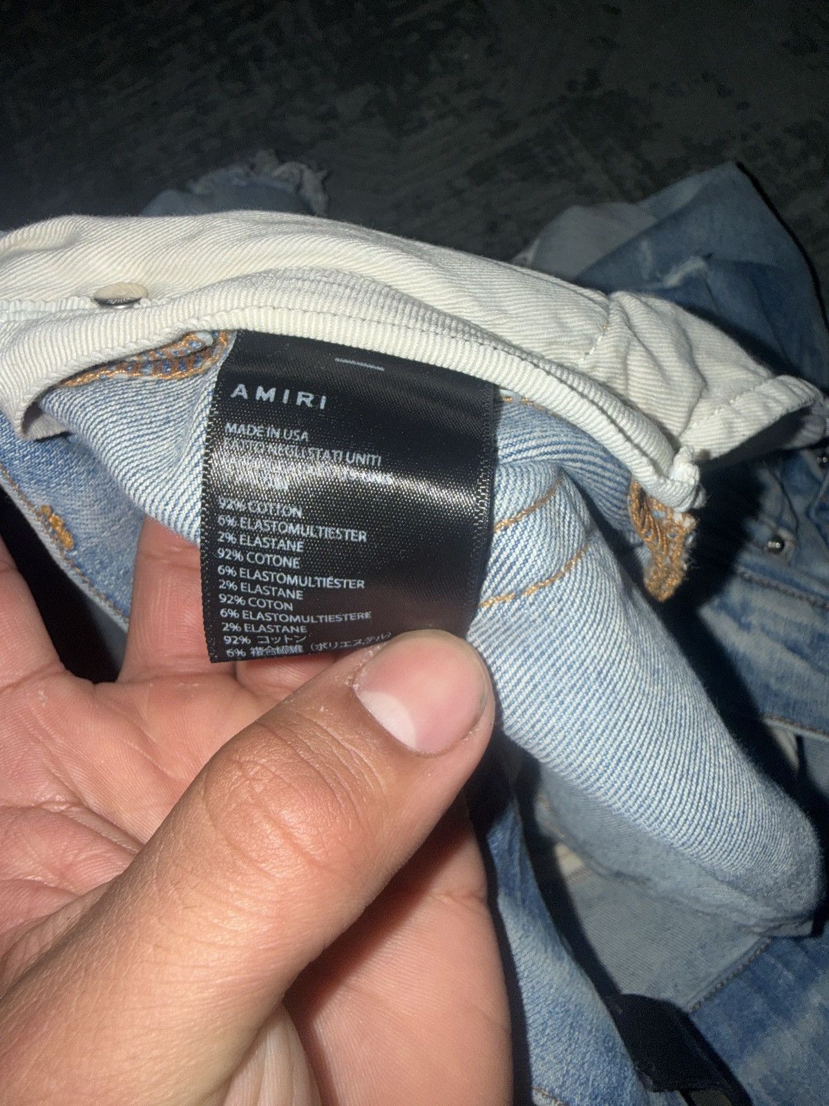 Amiri Light blue amiri jeans skinny Size US 33 - 13 Thumbnail