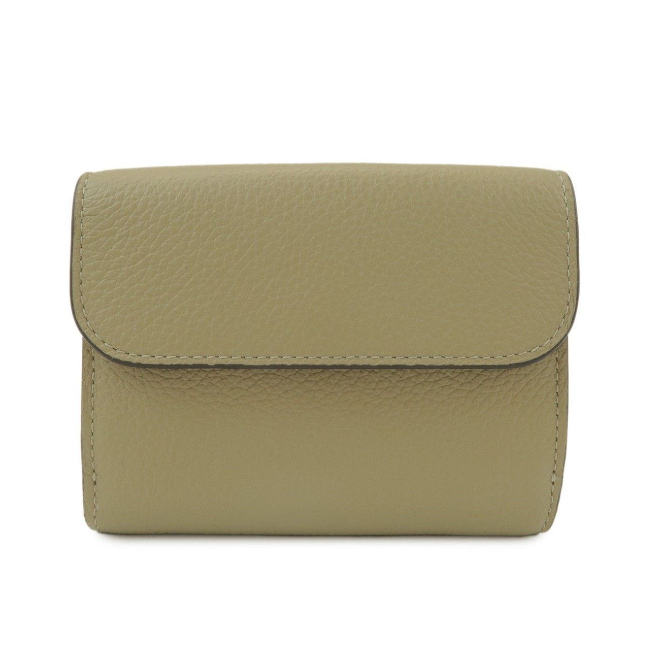 Chloe Chloe C Tri-Fold Calfskin Wallet Green Size ONE SIZE - 2 Thumbnail