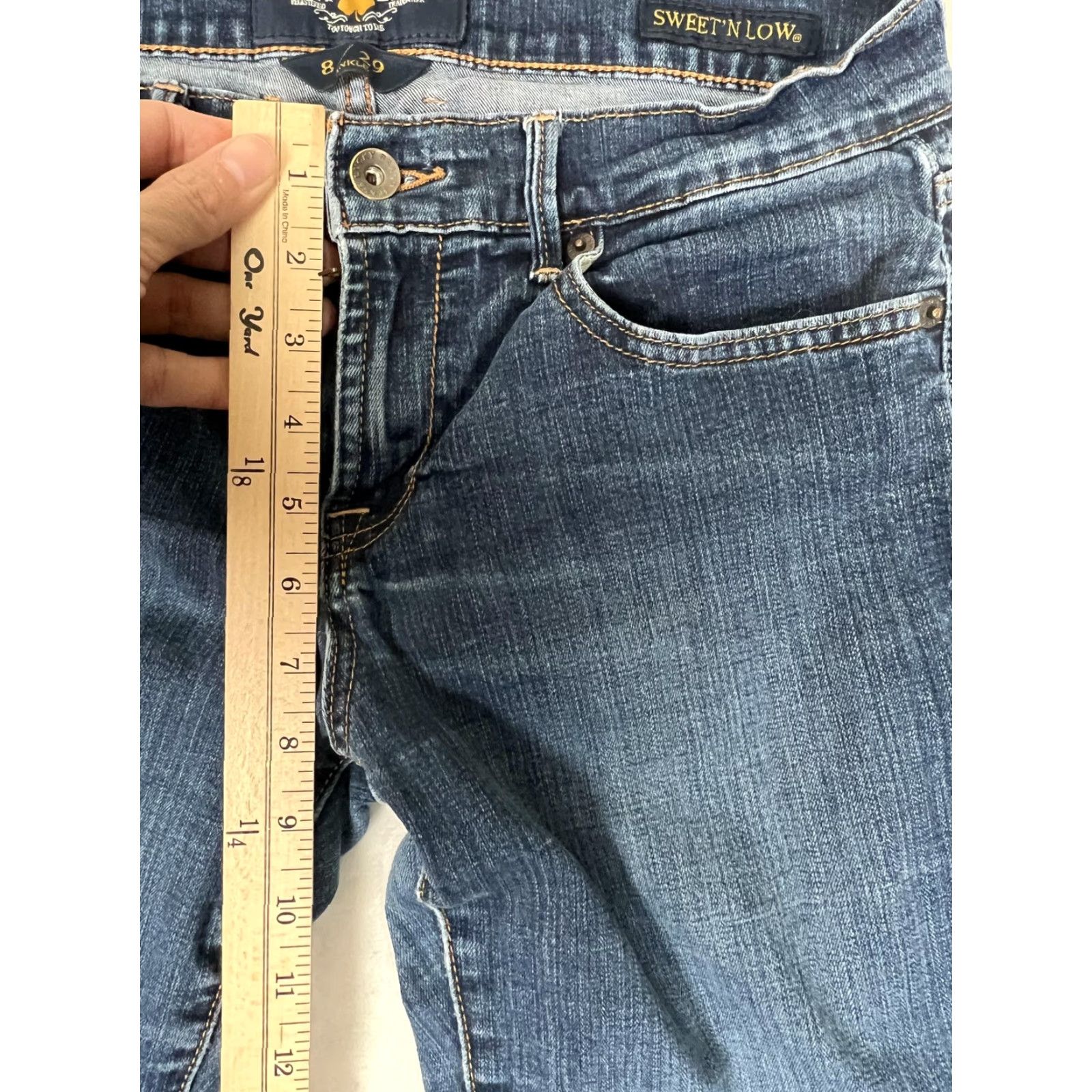 Lucky Brand VINTAGE Lucky Brand Blue Jeans Womens 8 Bootcut Denim 5-Pocket Stretch Ankle Low Rise 29" Waist Size 30" / US 8 / IT 44 - 6 Thumbnail