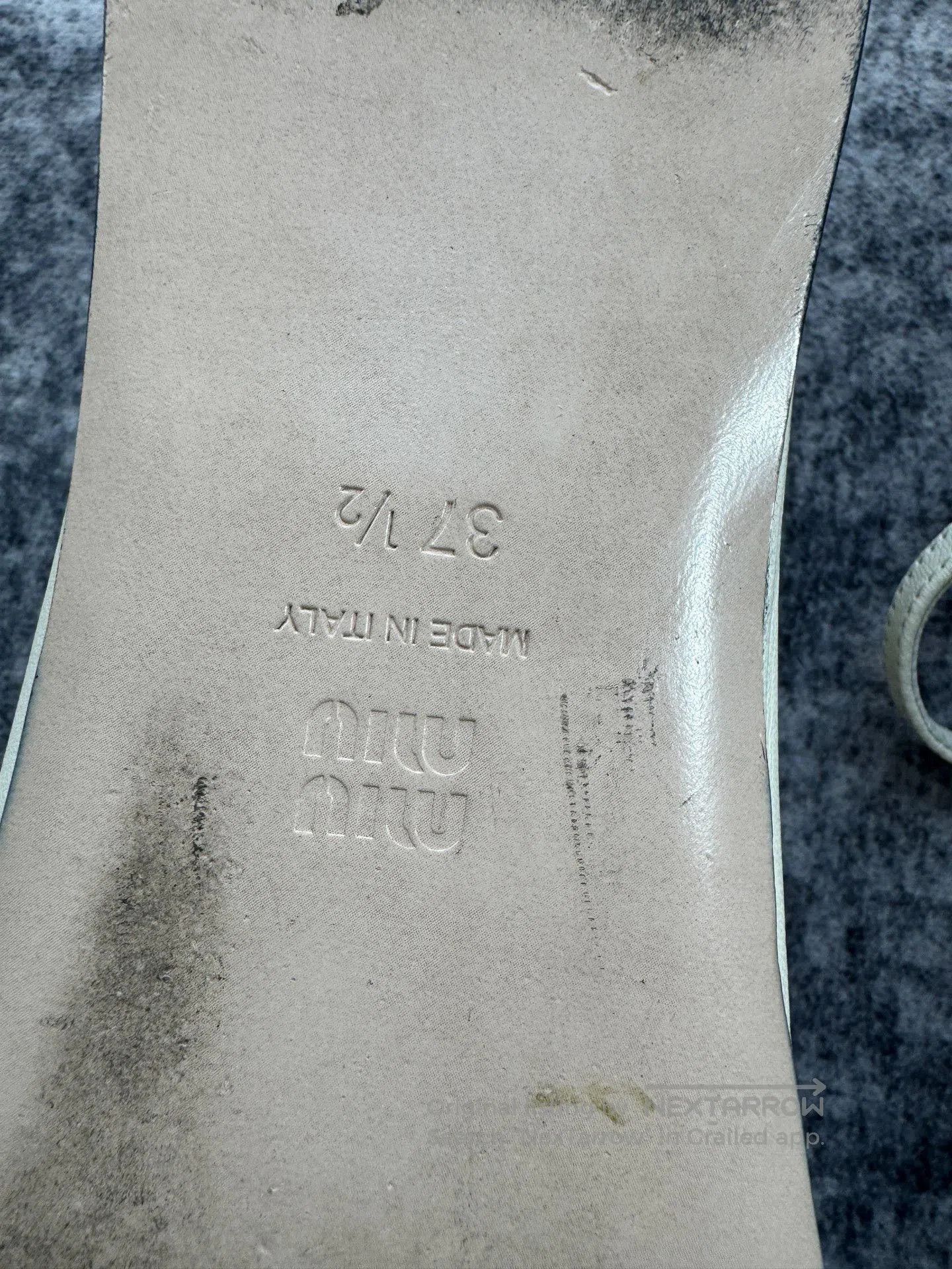 Miu Miu Miu Miu Lambskin Letter Logo Flat Shoes. Size US 6.5 / IT 36.5 - 9 Thumbnail