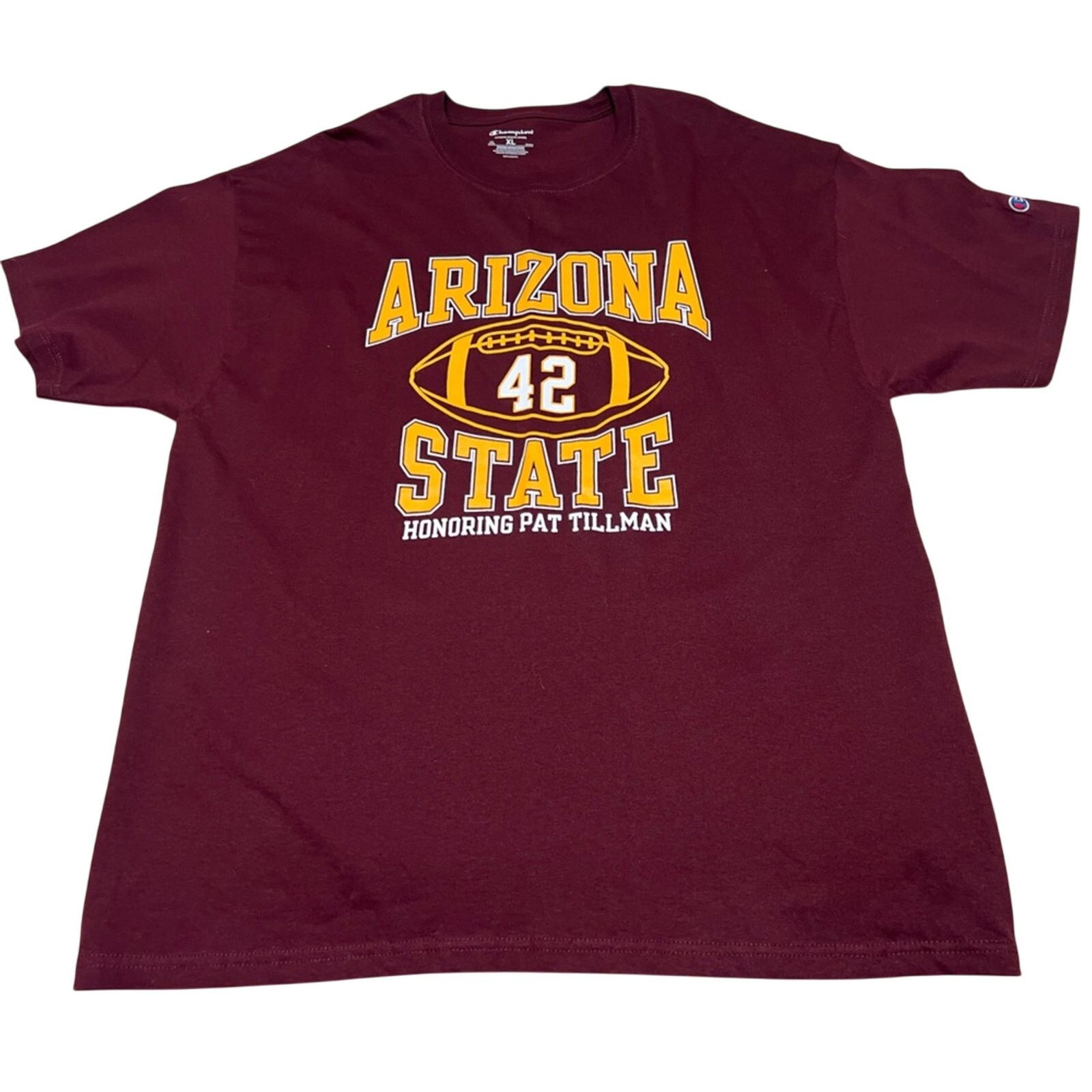 Champion Champion Pat Tillman Football ASU NFL Shirt HONOR INTEGRITY Size US XL / EU 56 / 4 - 1 Thumbnail