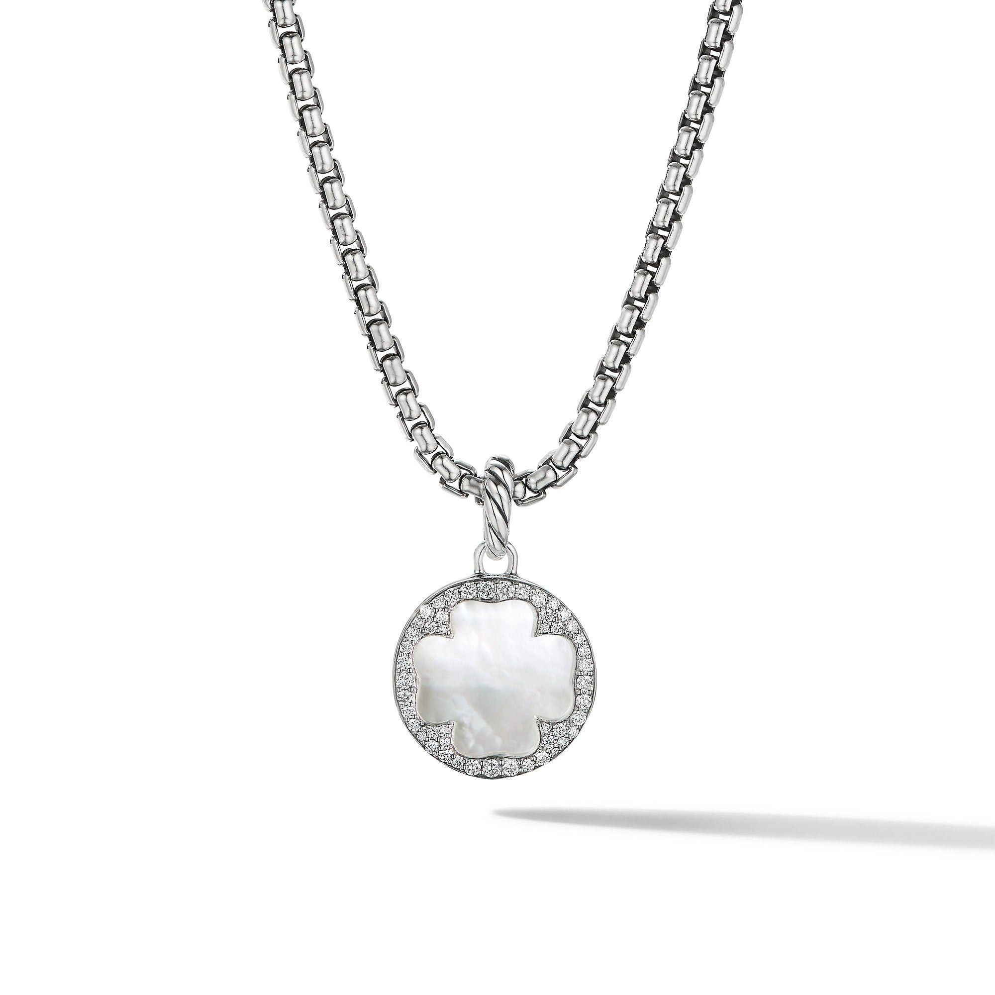 David Yurman o1w1db10325 Size:OS/ Clover Disc Amulet in Silver Size ONE SIZE - 1 Thumbnail